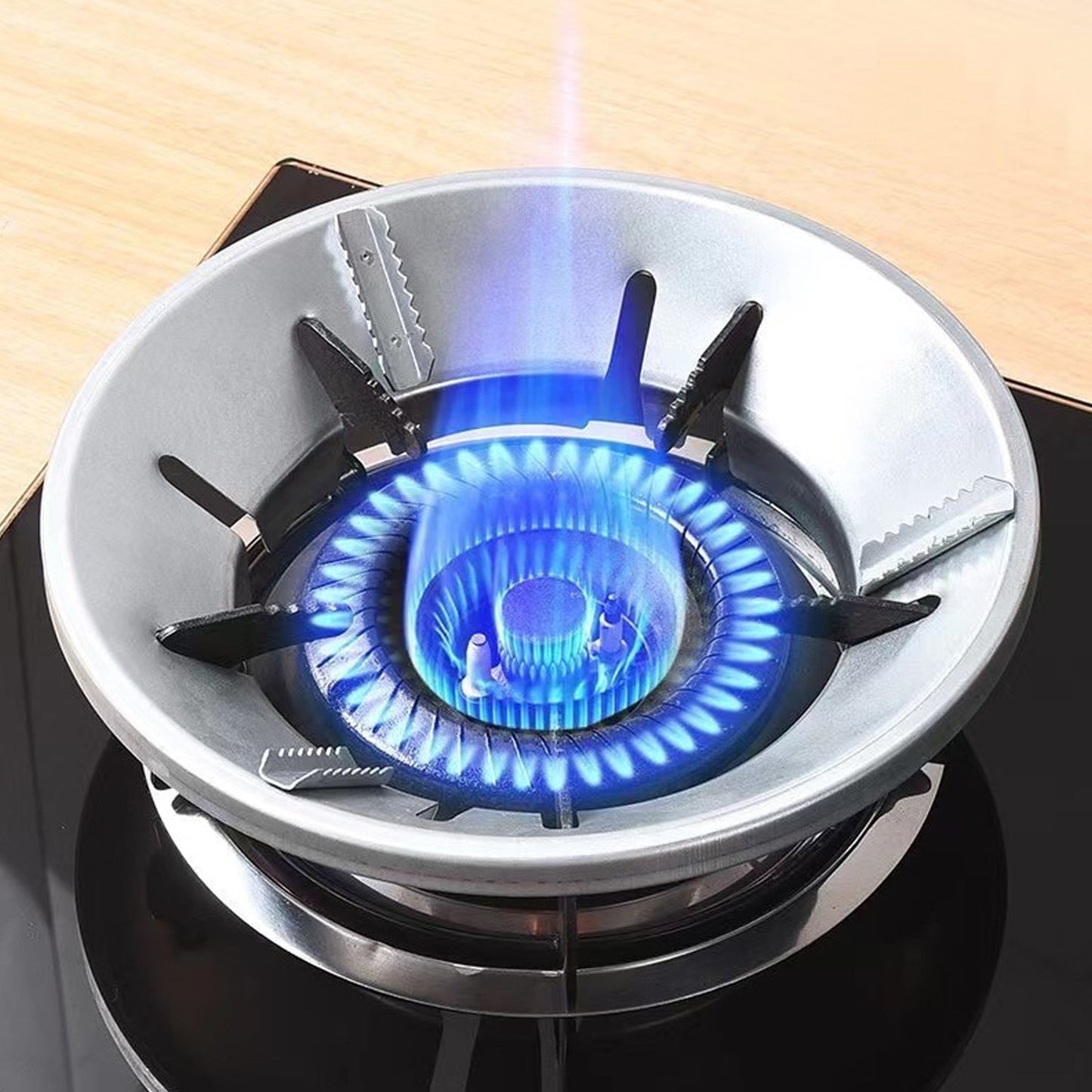 Sturdy metal Gas Stove Stand, promoting energy savings in the kitchen.