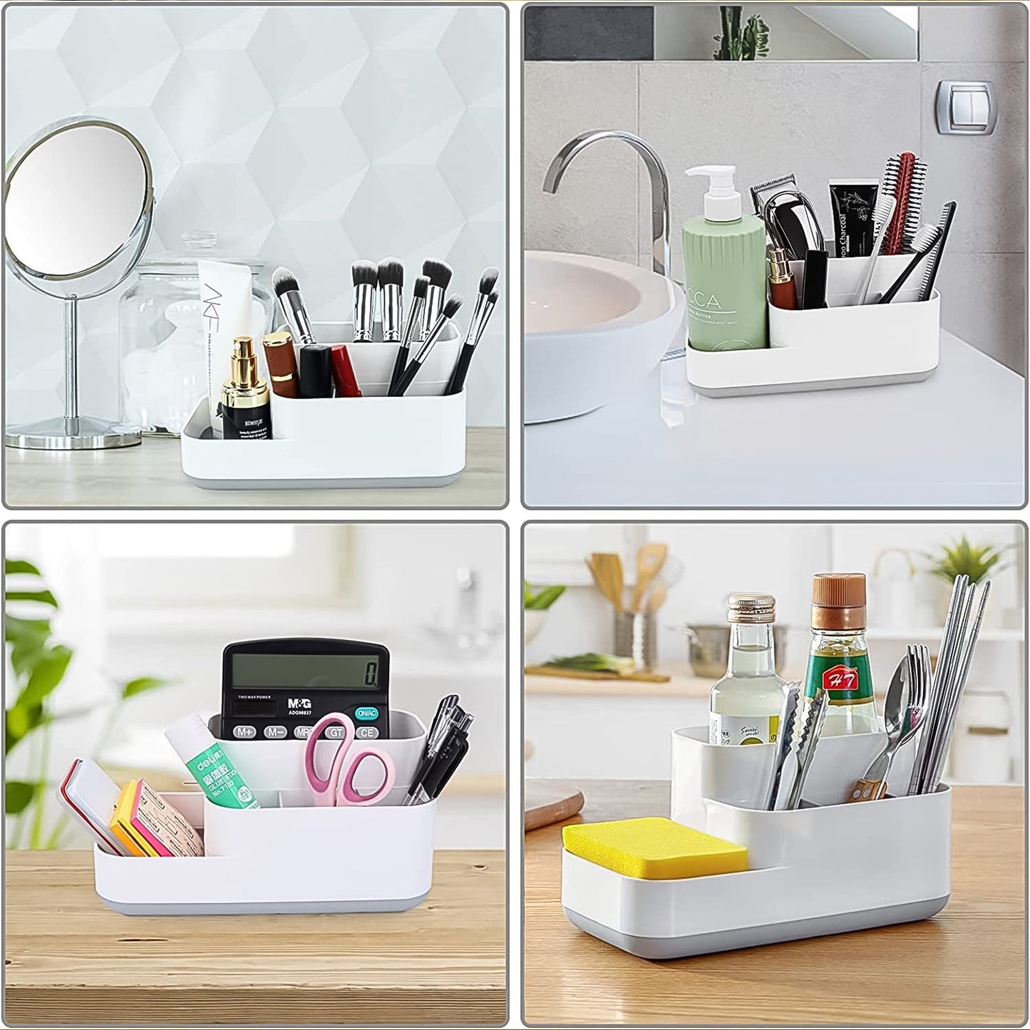 Empty cosmetic makeup organizer ready for use.