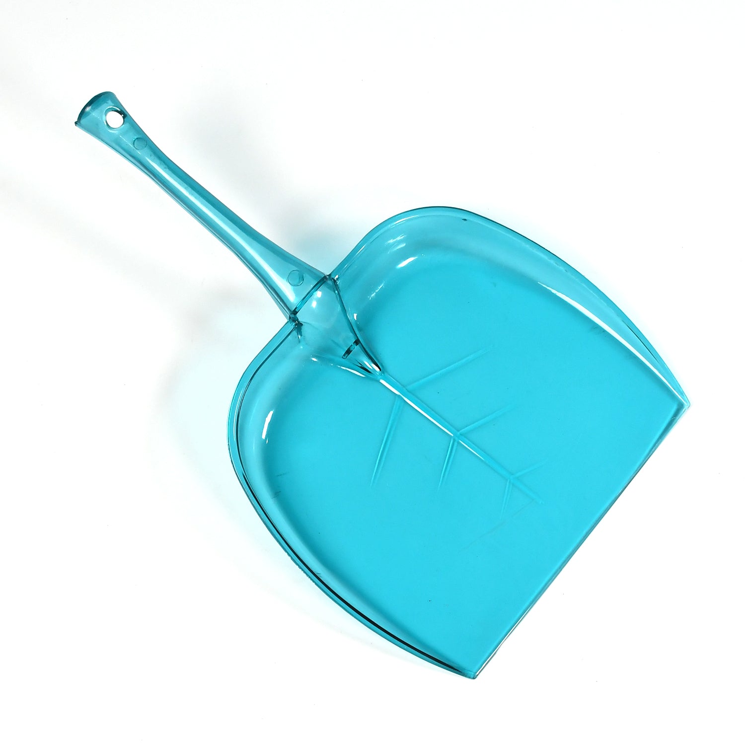 Cleaning dustpan crafted from tough, unbreakable plastic