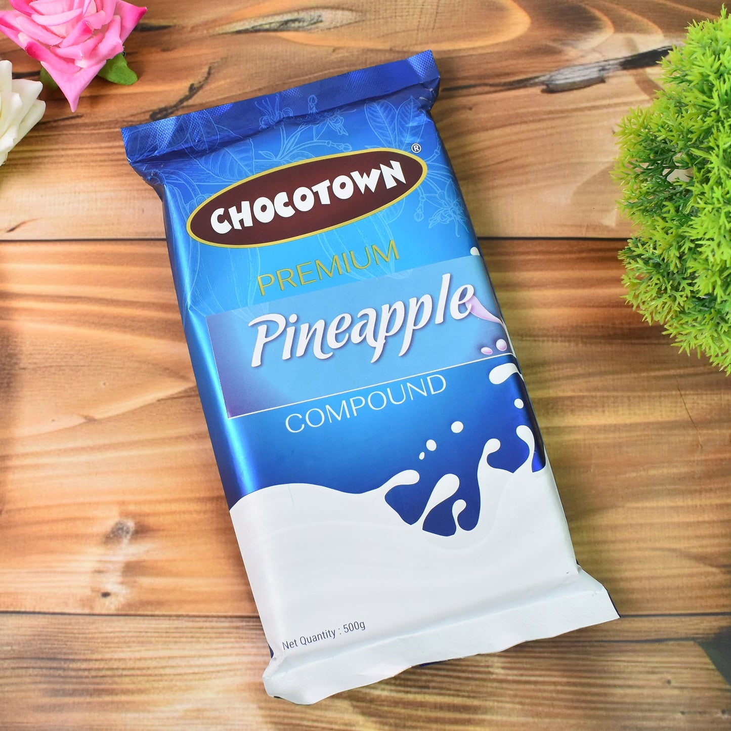 Assortment of pineapple-flavoured treats made with Chocotown's baking ingredient.