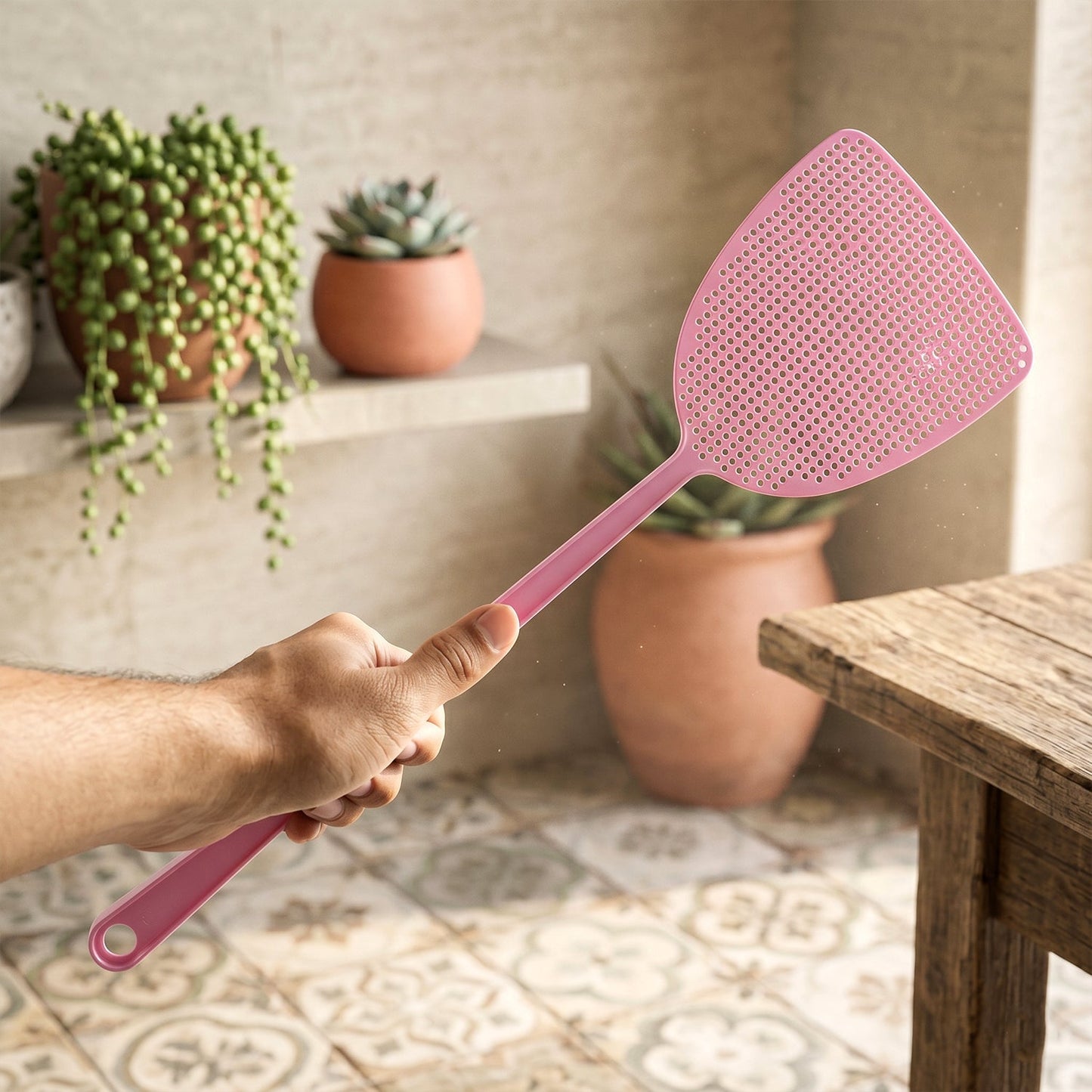 Durable fly swatter for effective insect removal