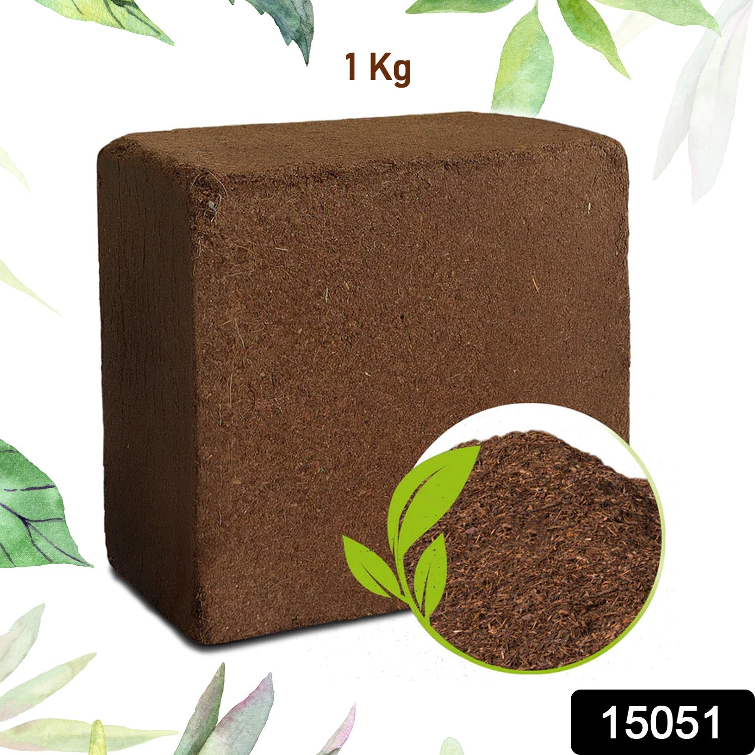 Compressed Organic Cocopeat Block from Styleva, ideal for potting mix.
