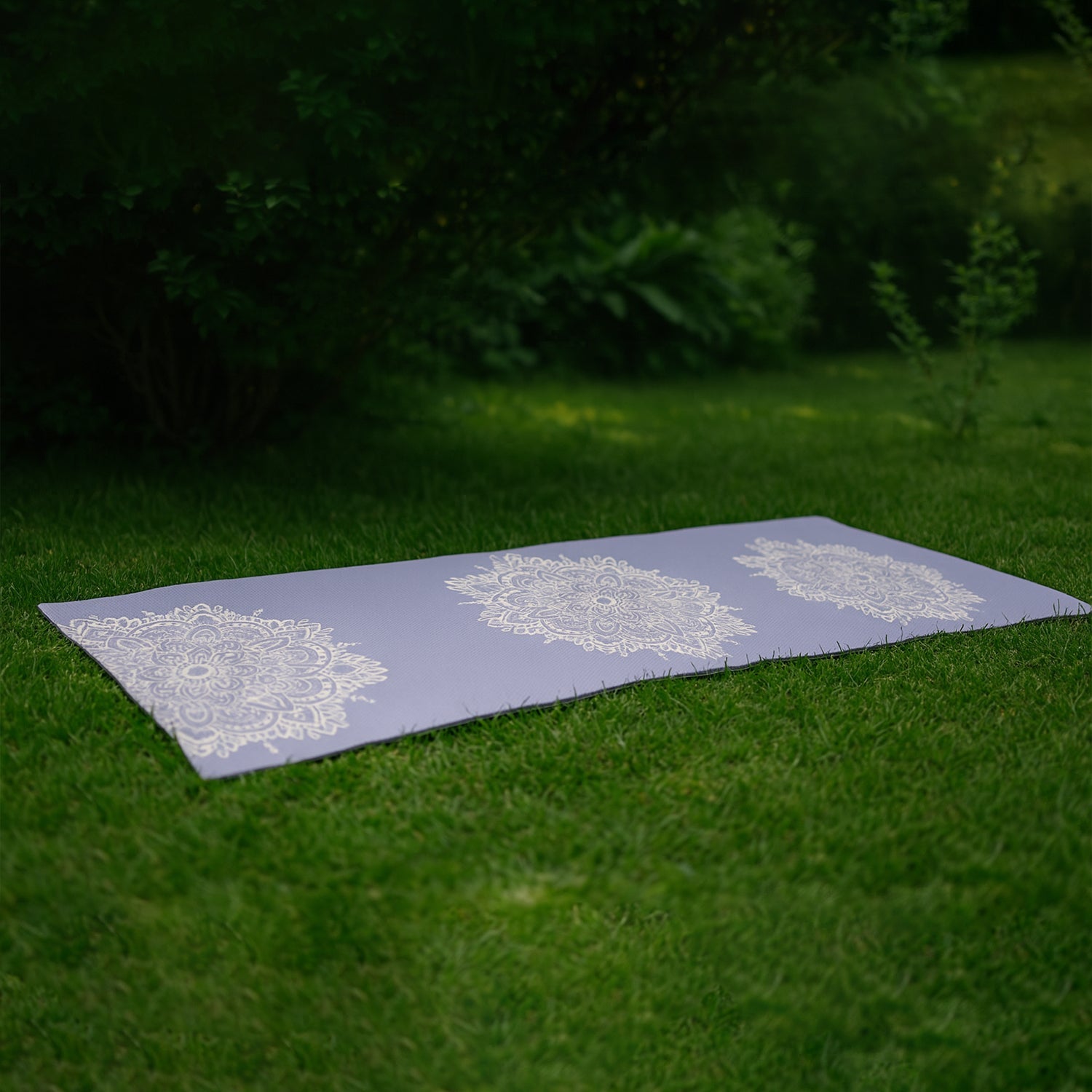Yoga mat rolled and compact for easy storage