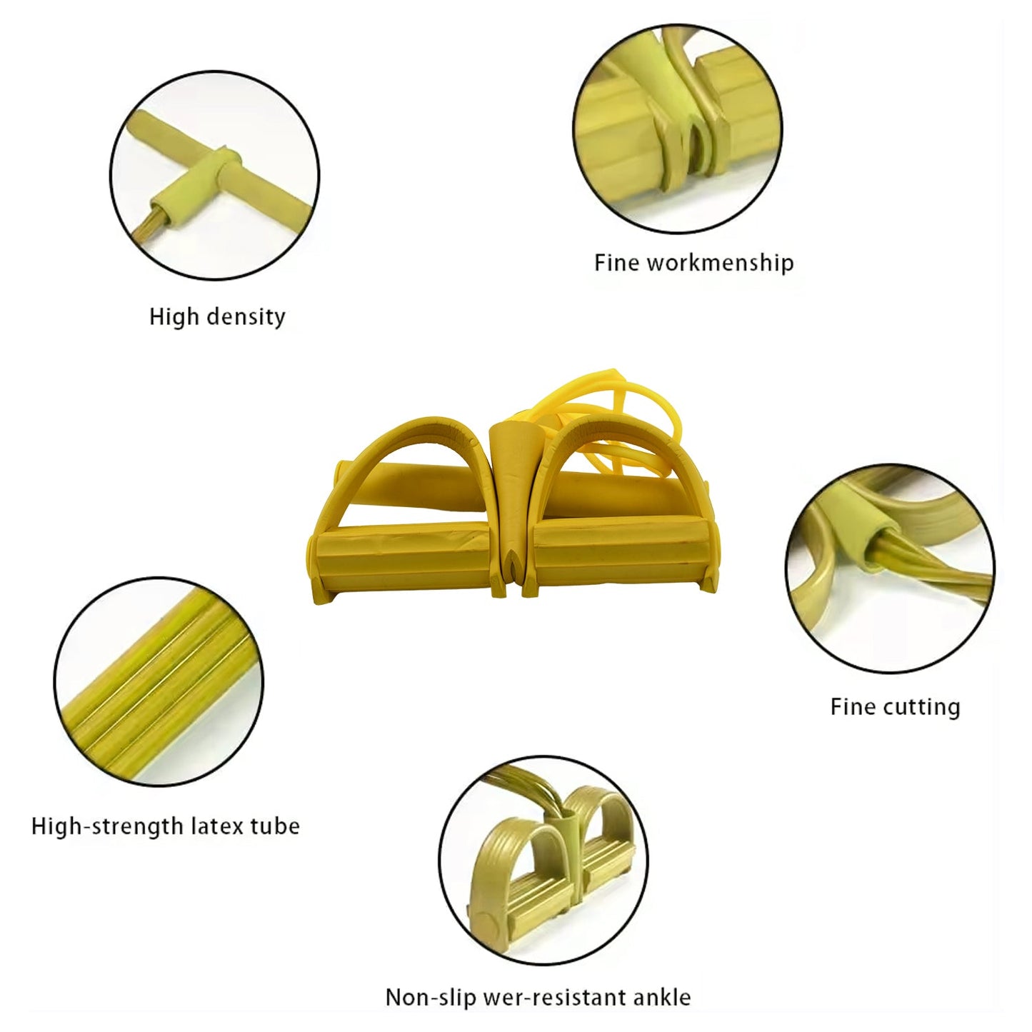The FitFuzion Pull Rope Exerciser laid flat, showcasing its robust design.