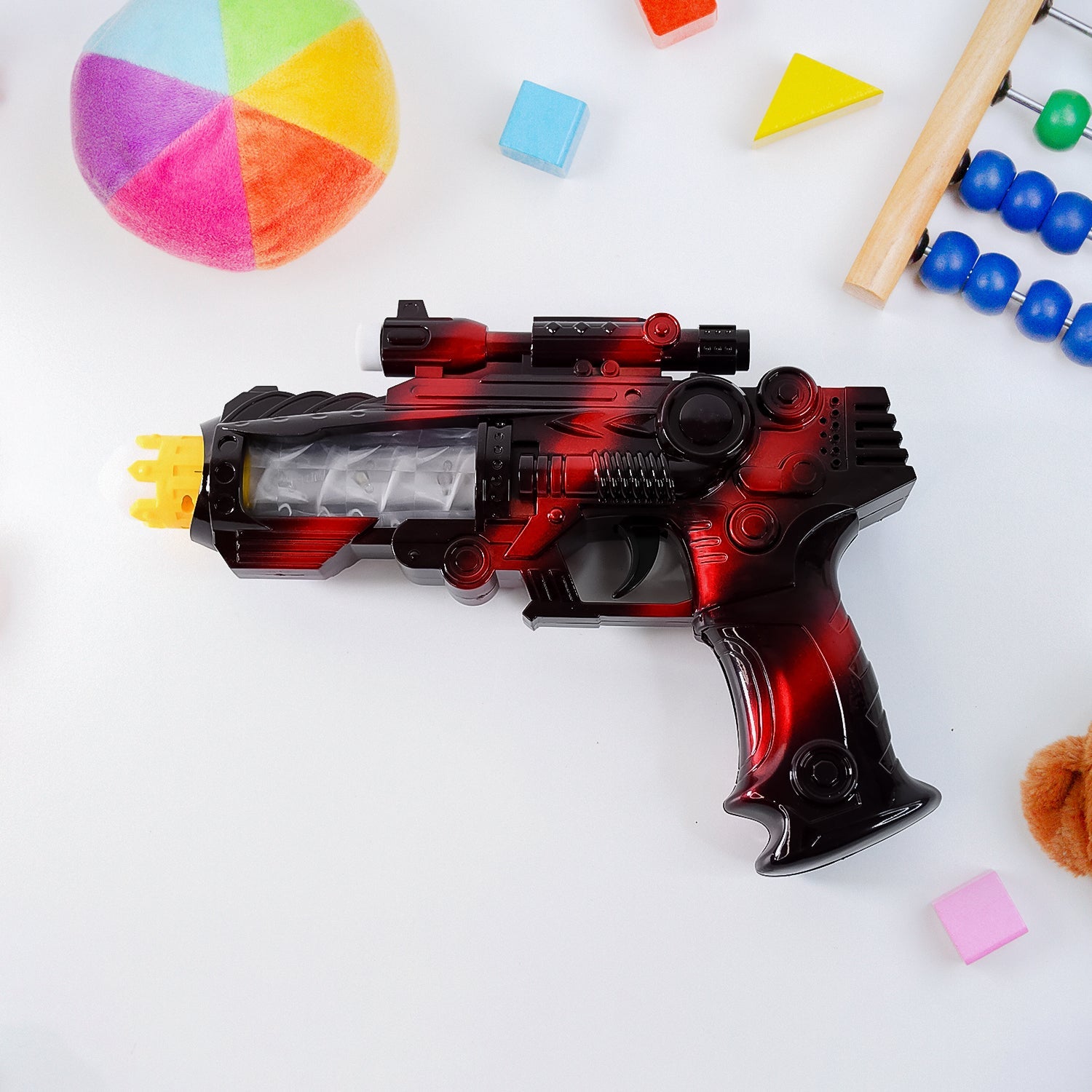 Echo Ray LED sound gun battery operated with rotating barrel