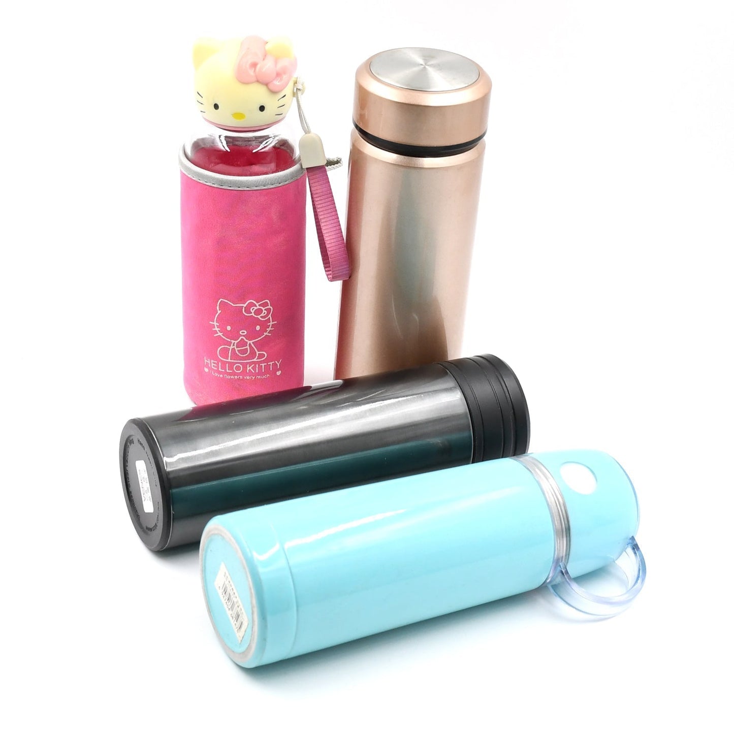 Durable stainless steel vacuum thermos bottle with BPA-free lid