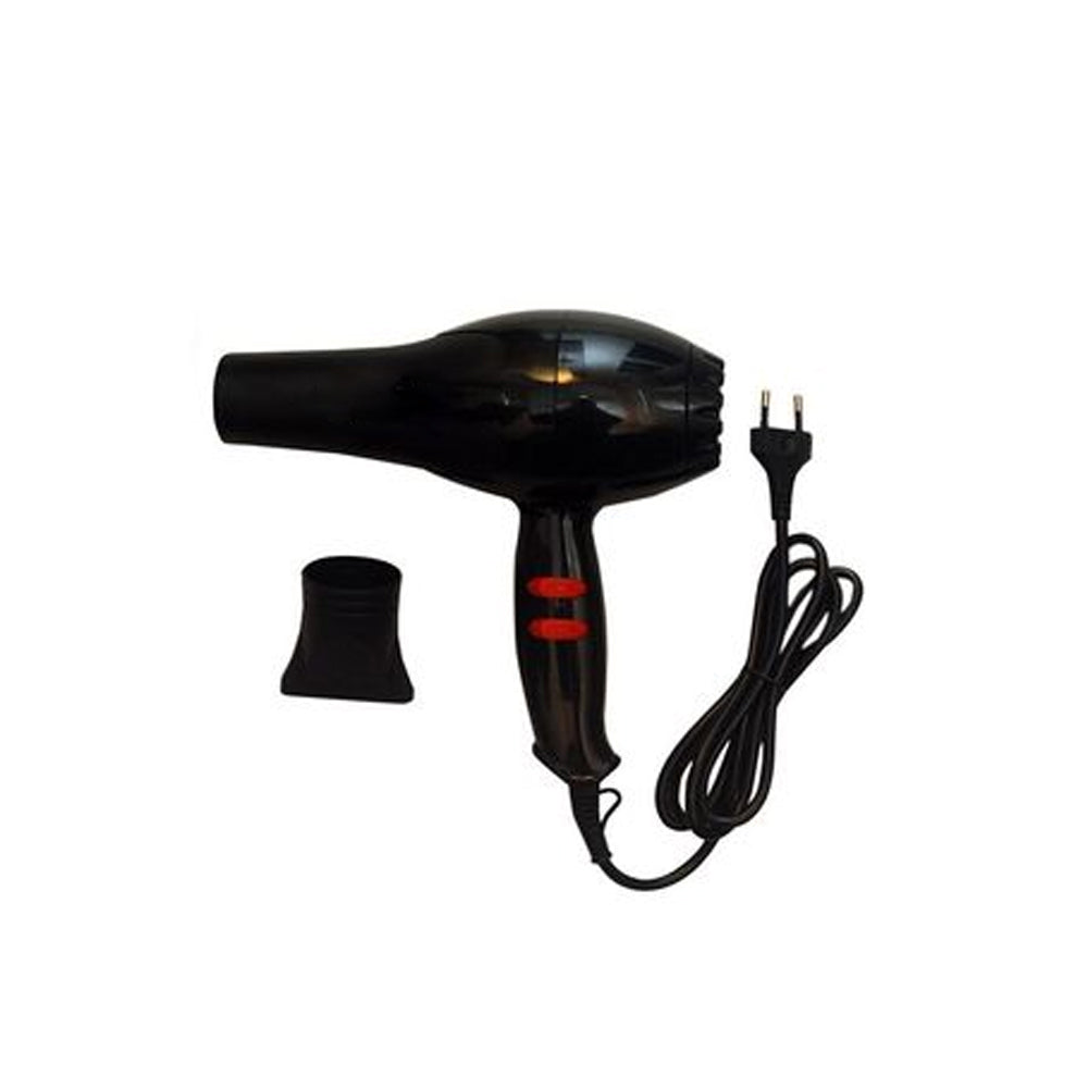 Compact 1500W Professional Hair Dryer in black, ready for use.