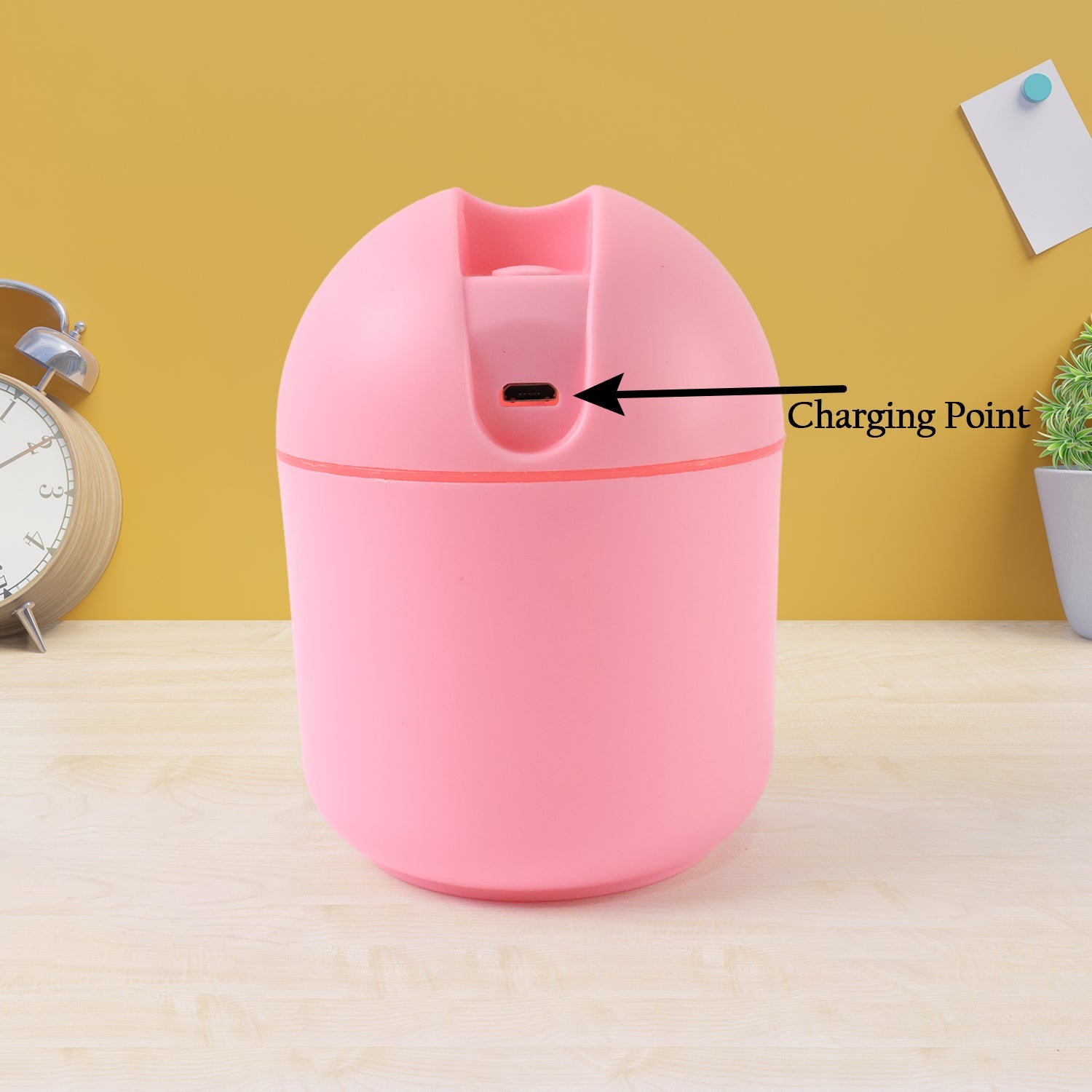 Side view of the portable Mini USB Humidifier showing its sleek design.