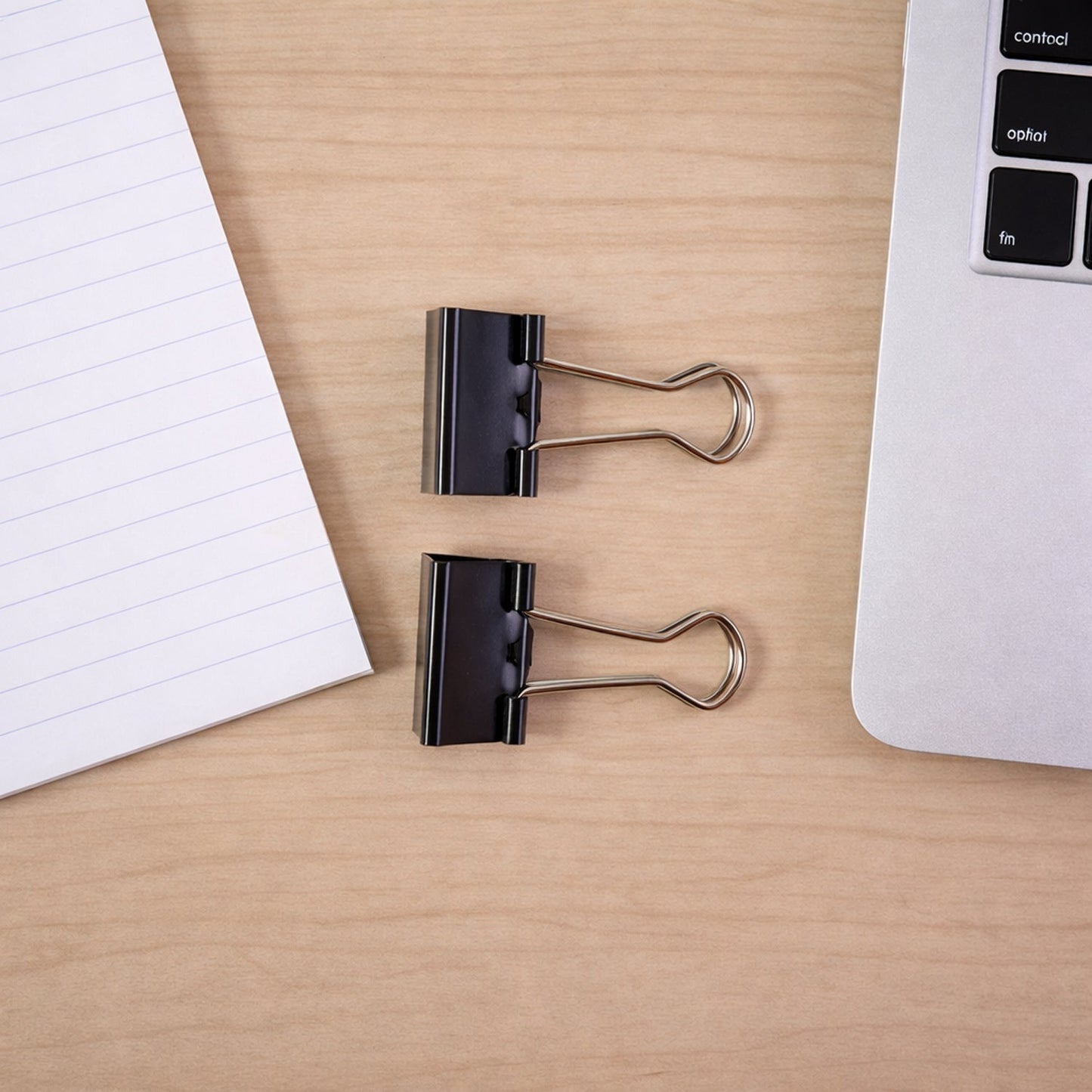 Metal binder clip paper holder securely holding documents