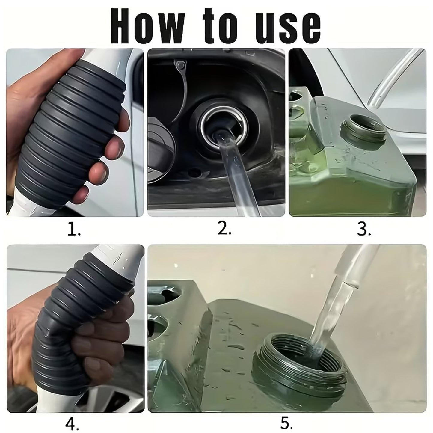 Complete manual liquid transfer pump set for fuel and water