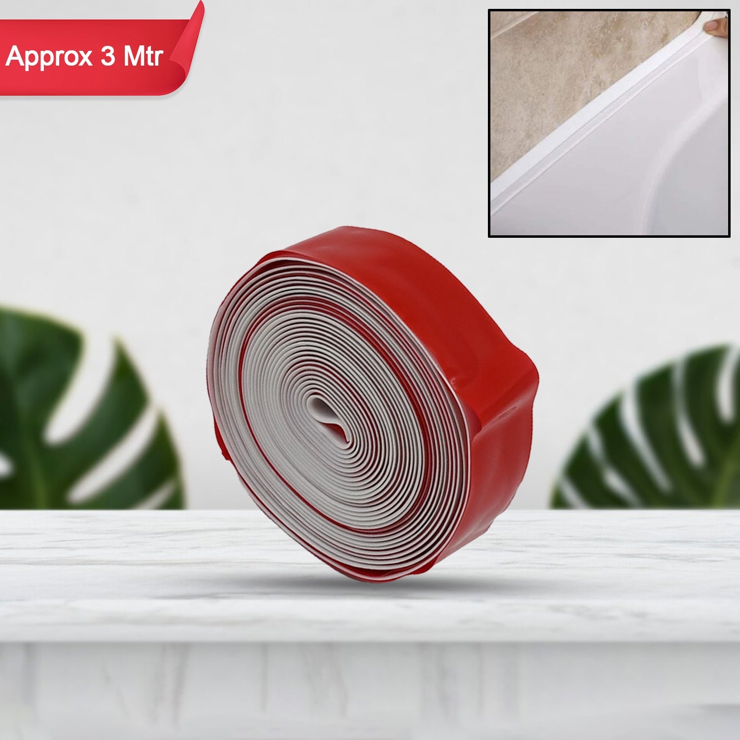 Kitchen Sealing Tape roll ready for application.