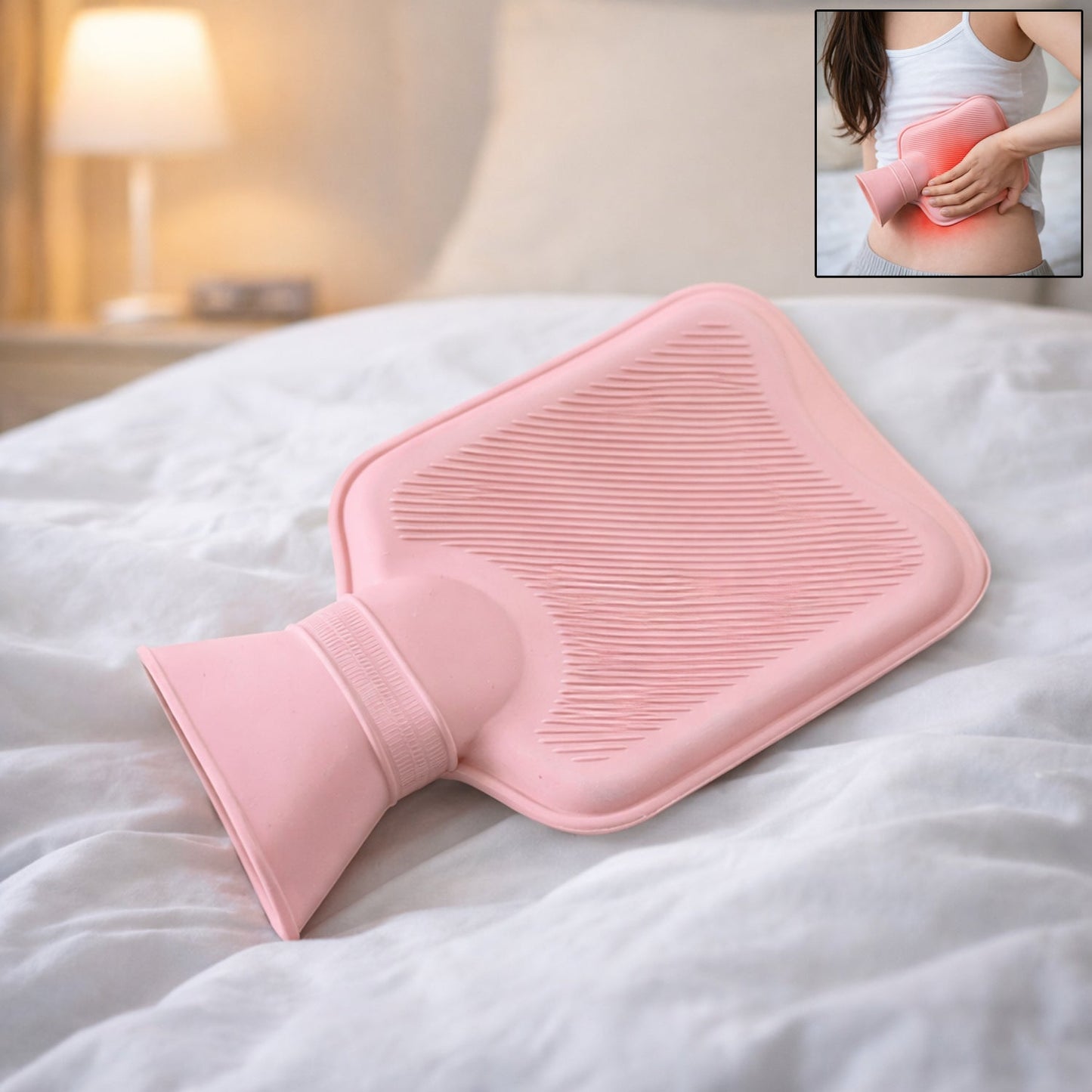 Flexible reusable hot water bag for effective pain relief and warm compress therapy