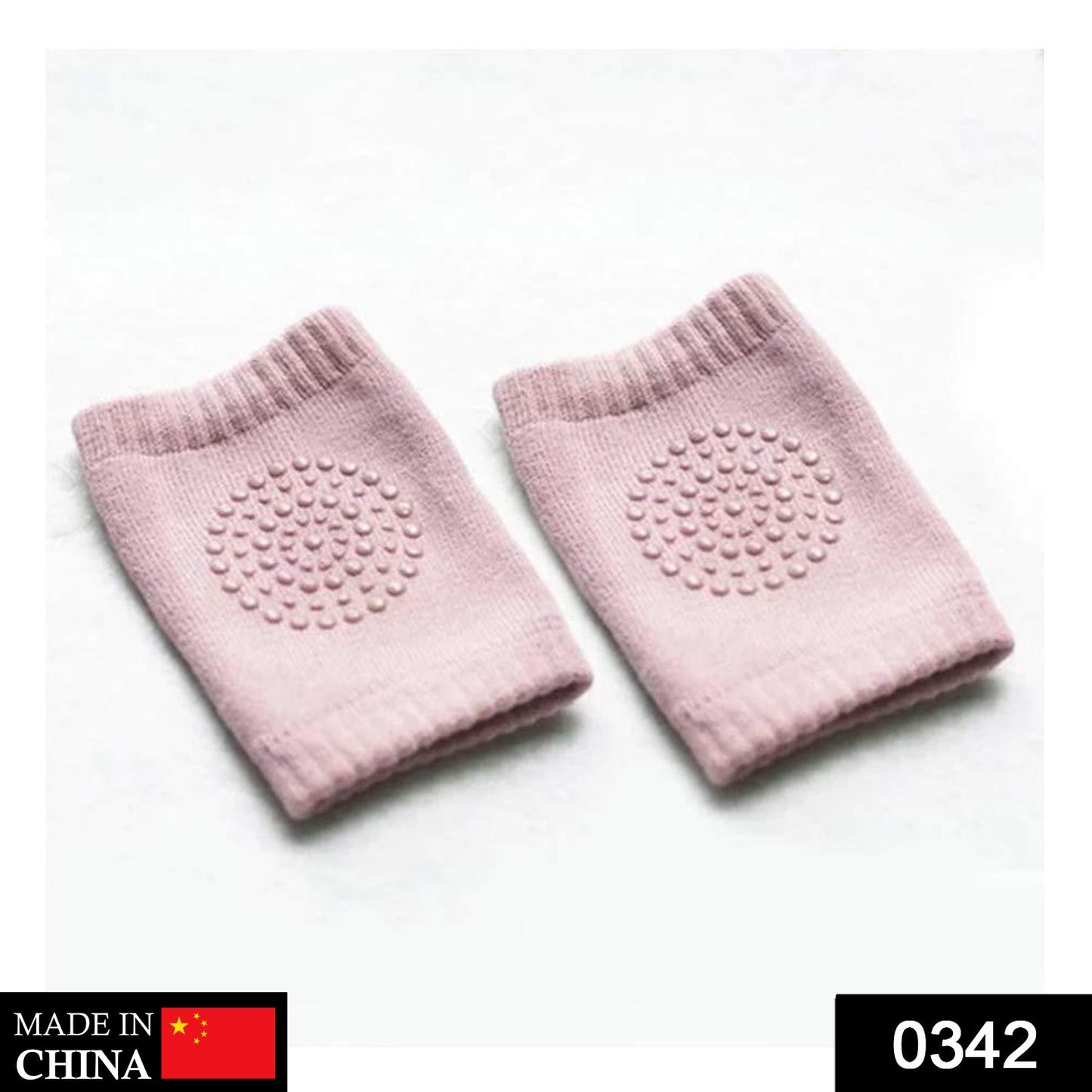 Pair of baby safety knee pads, perfect for crawling and active play.