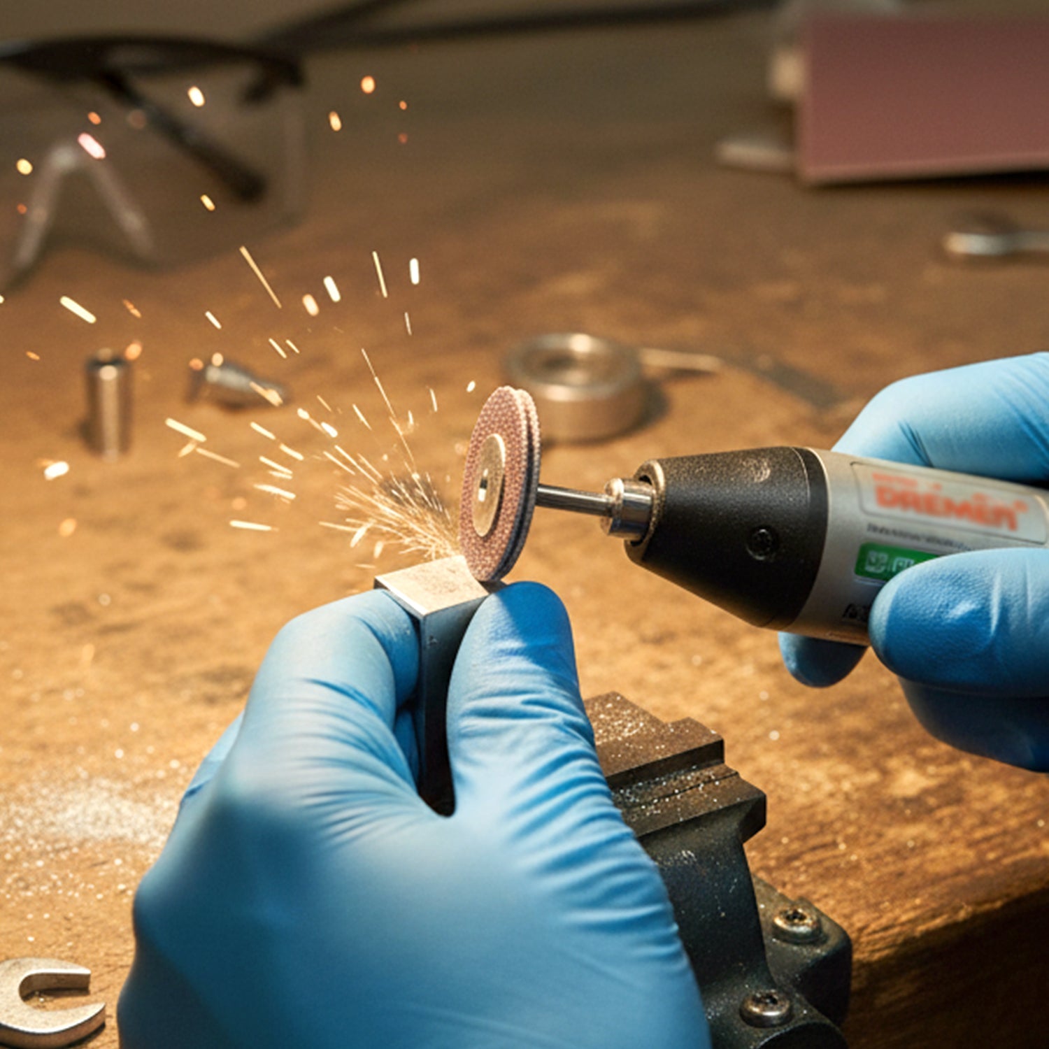 Metal grinding wheels for small surface finishing