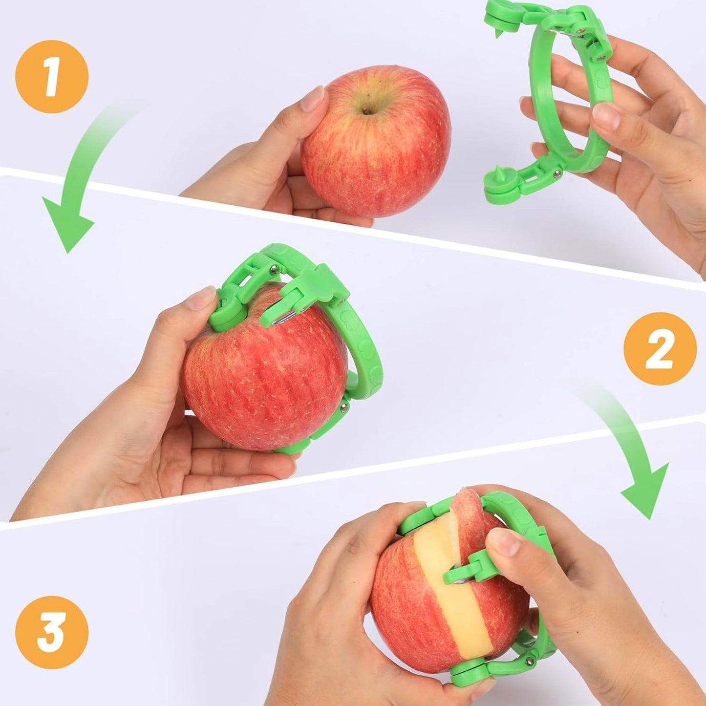 Ergonomic apple peeler cutter for comfortable kitchen use