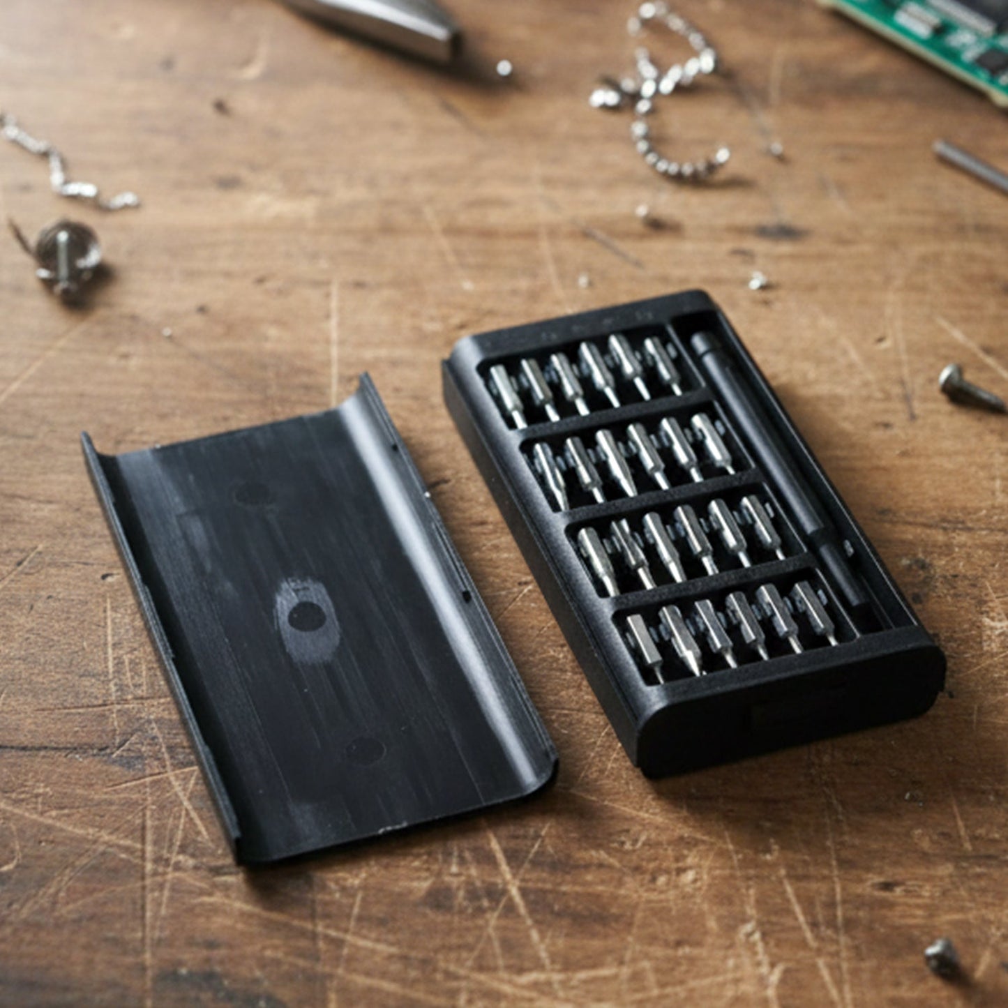 precision screwdriver and bits set for watch and eyeglass repairs