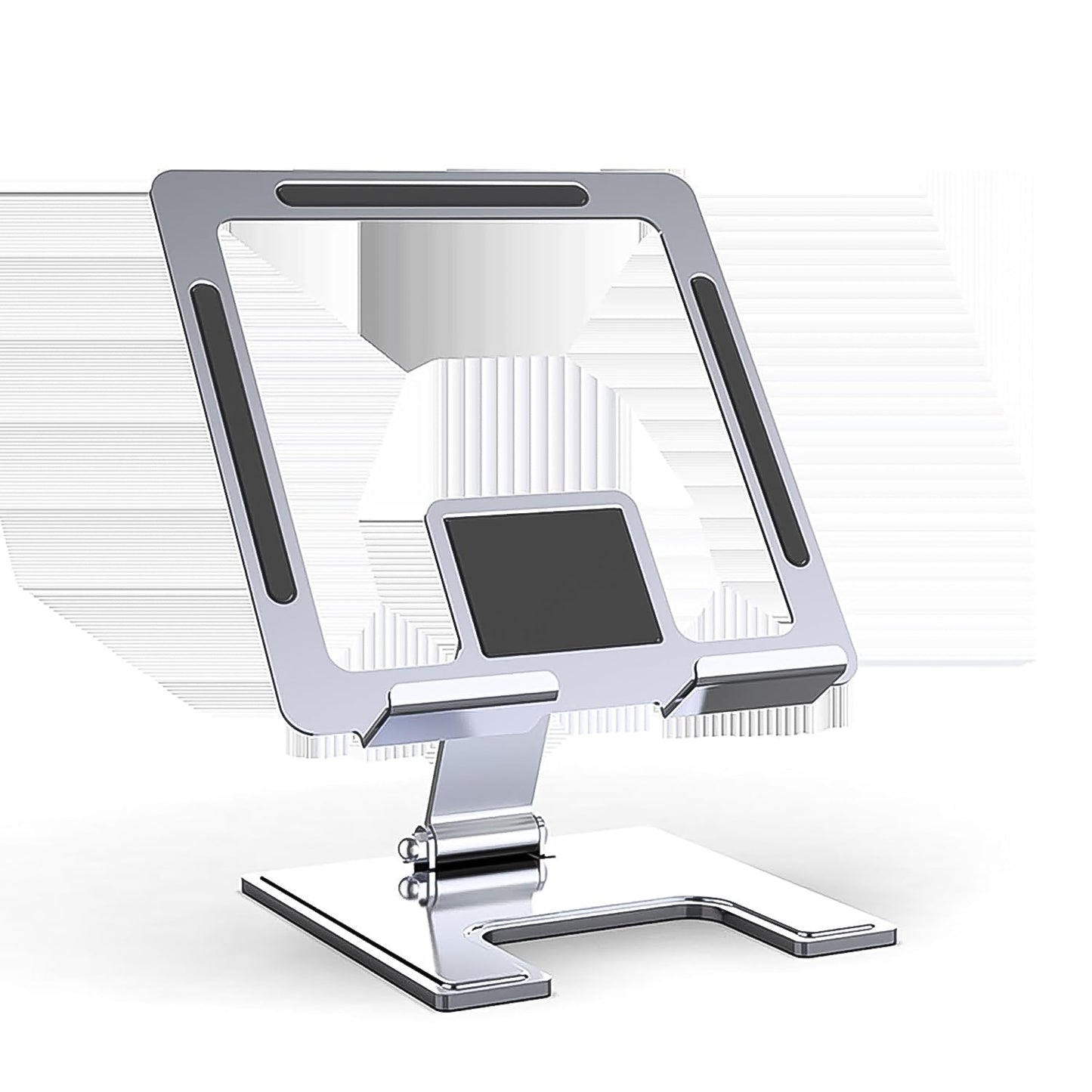 Multi-angle adjustable phone and tablet holder demonstrating versatile viewing positions.