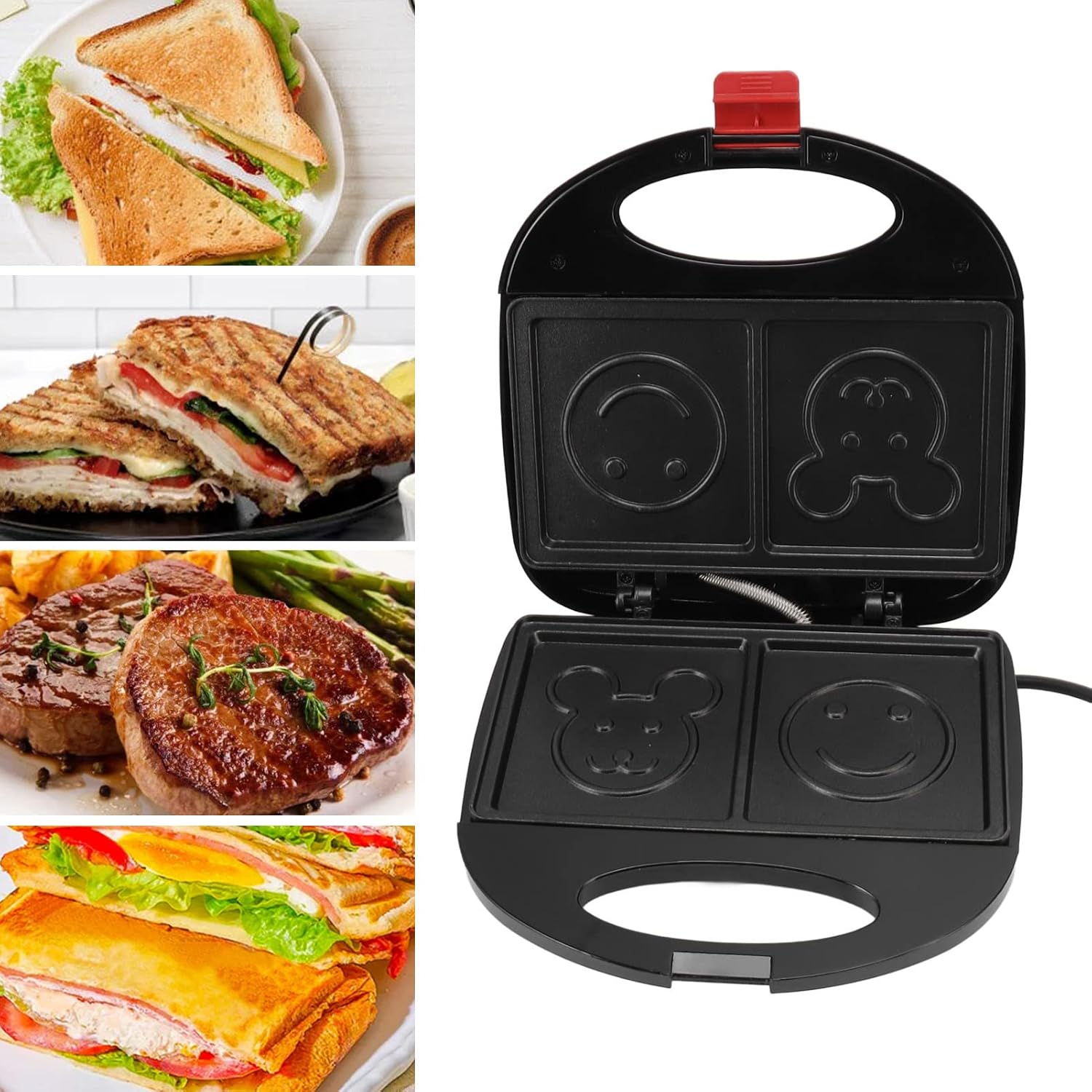 Sleek and compact FirePot electric sandwich maker appliance for modern kitchens.