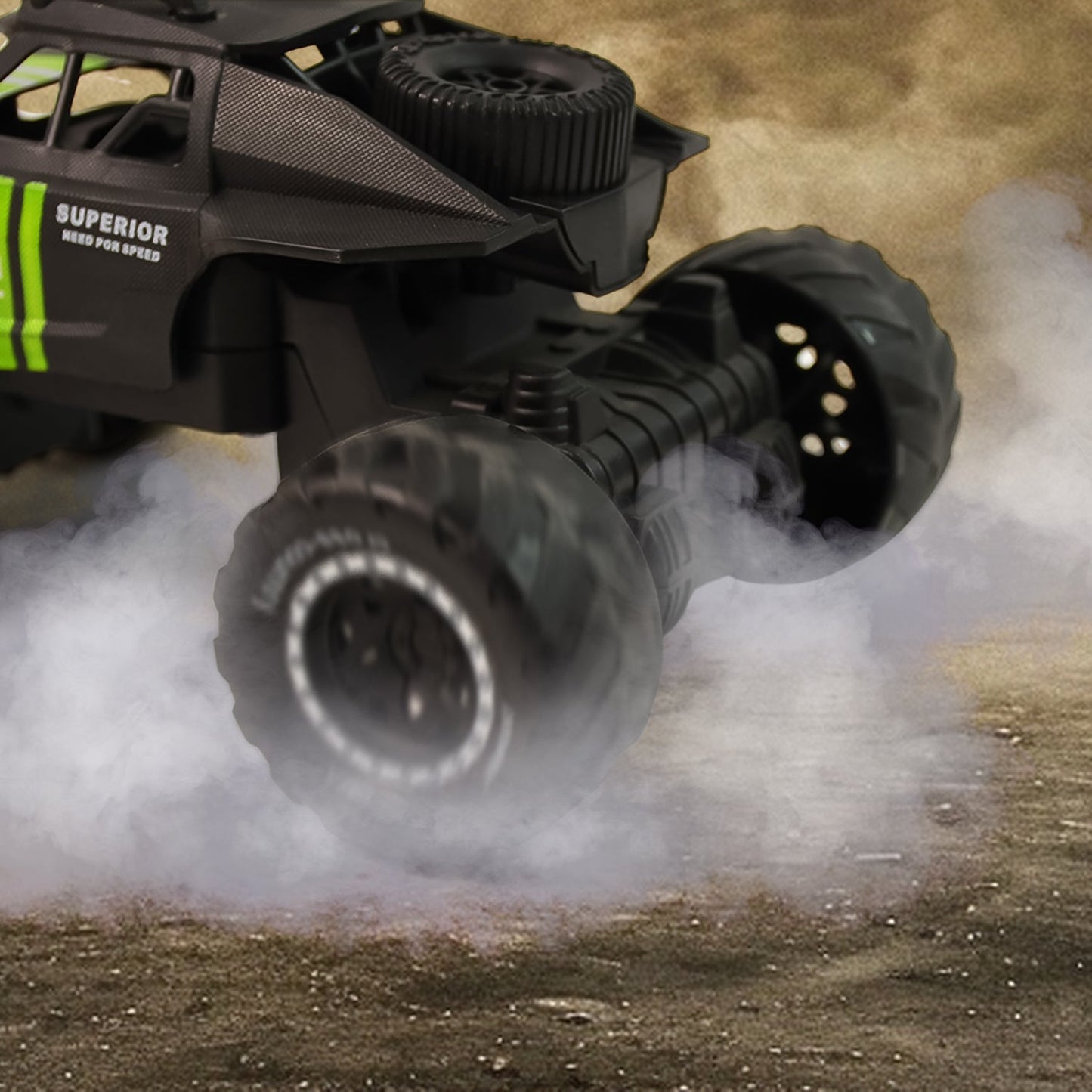 Side view of Electroplay Nitro Trek remote control monster truck toy