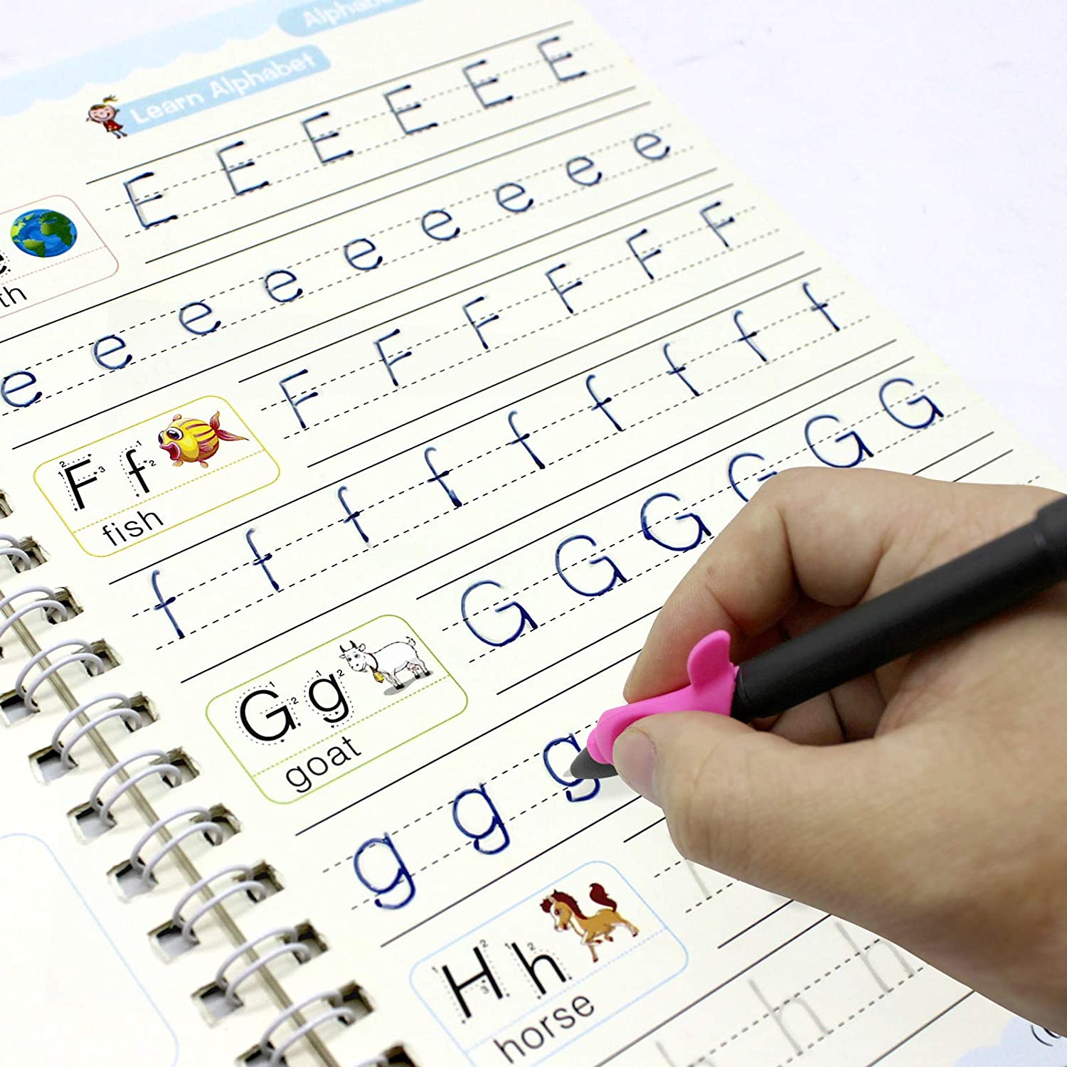 Full set of Magic Copybooks, pens, and refills for versatile learning.