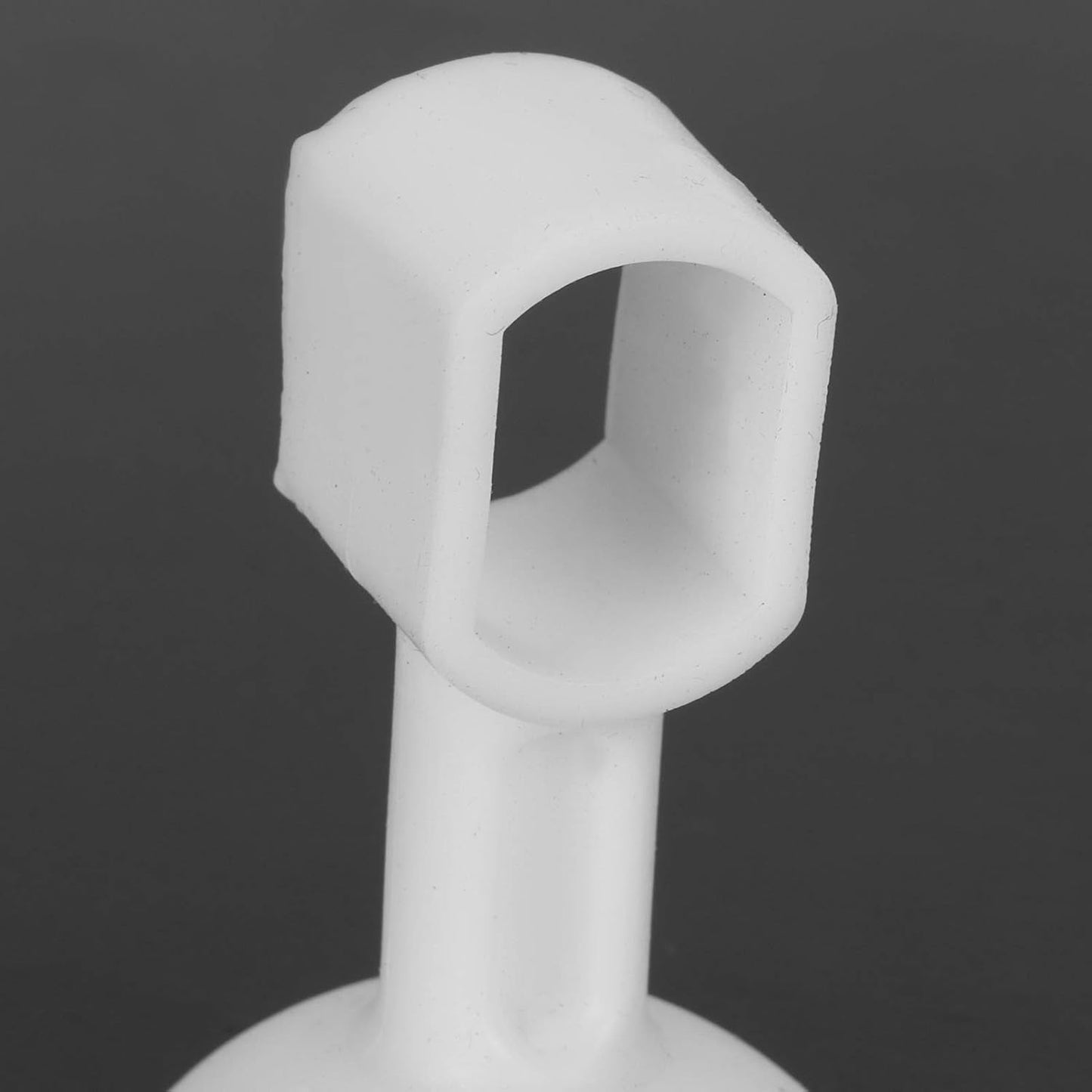 Close up view of suction cup door stopper protecting walls from door collisions