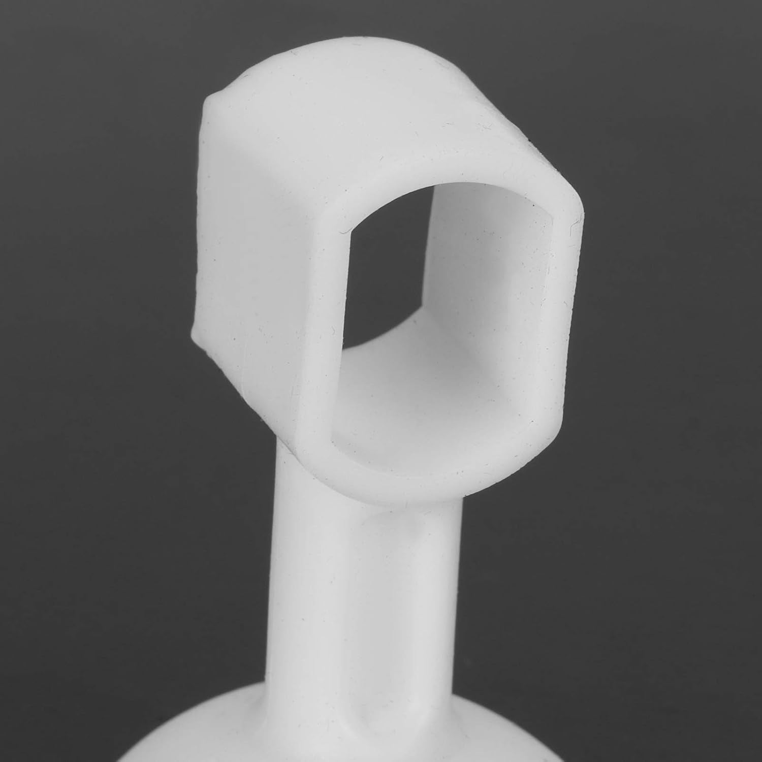 Close up view of suction cup door stopper protecting walls from door collisions
