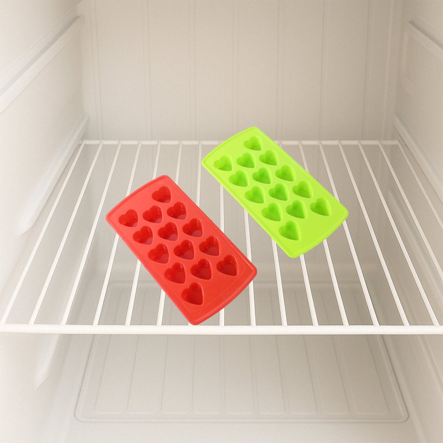 Durable BPA-free plastic ice cube tray set safe for children and daily use