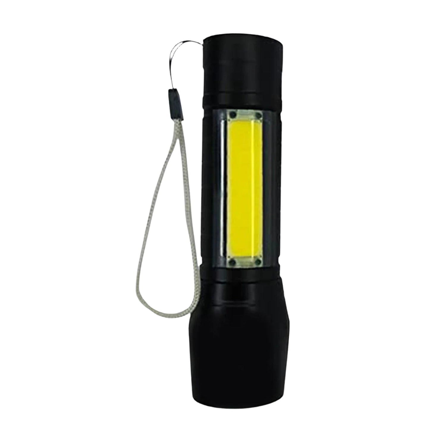 Packaging for the Indo Glow mini rechargeable LED flashlight.