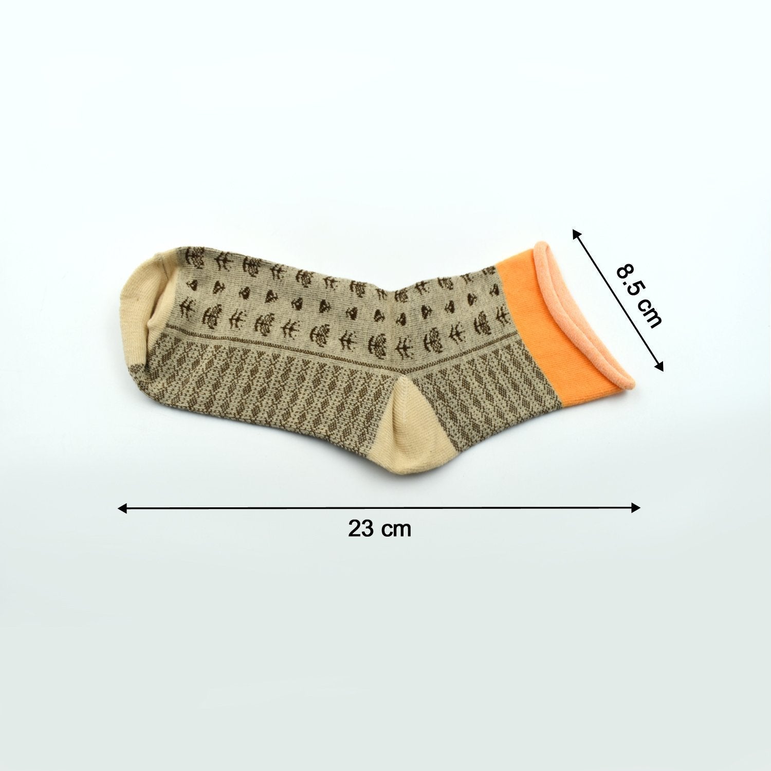 Side view of grey women's ankle socks, emphasizing the sleek design.