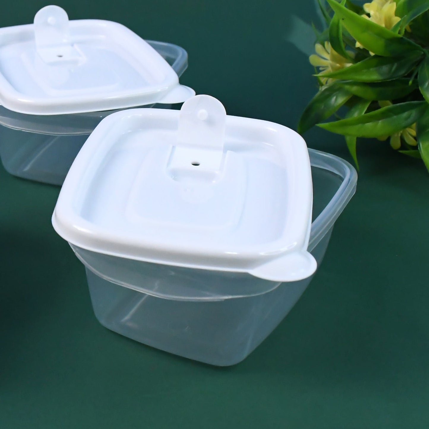 Colorful stackable BPA-free food storage containers
