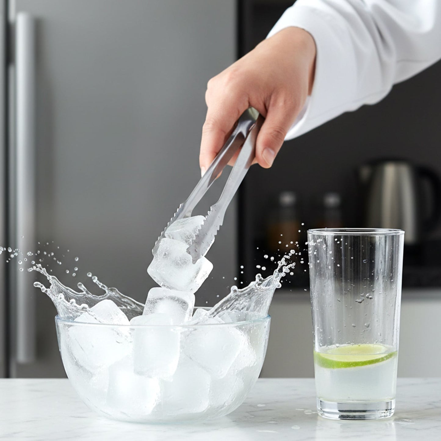Multipurpose kitchen tools including garlic crusher, tongs and spatula