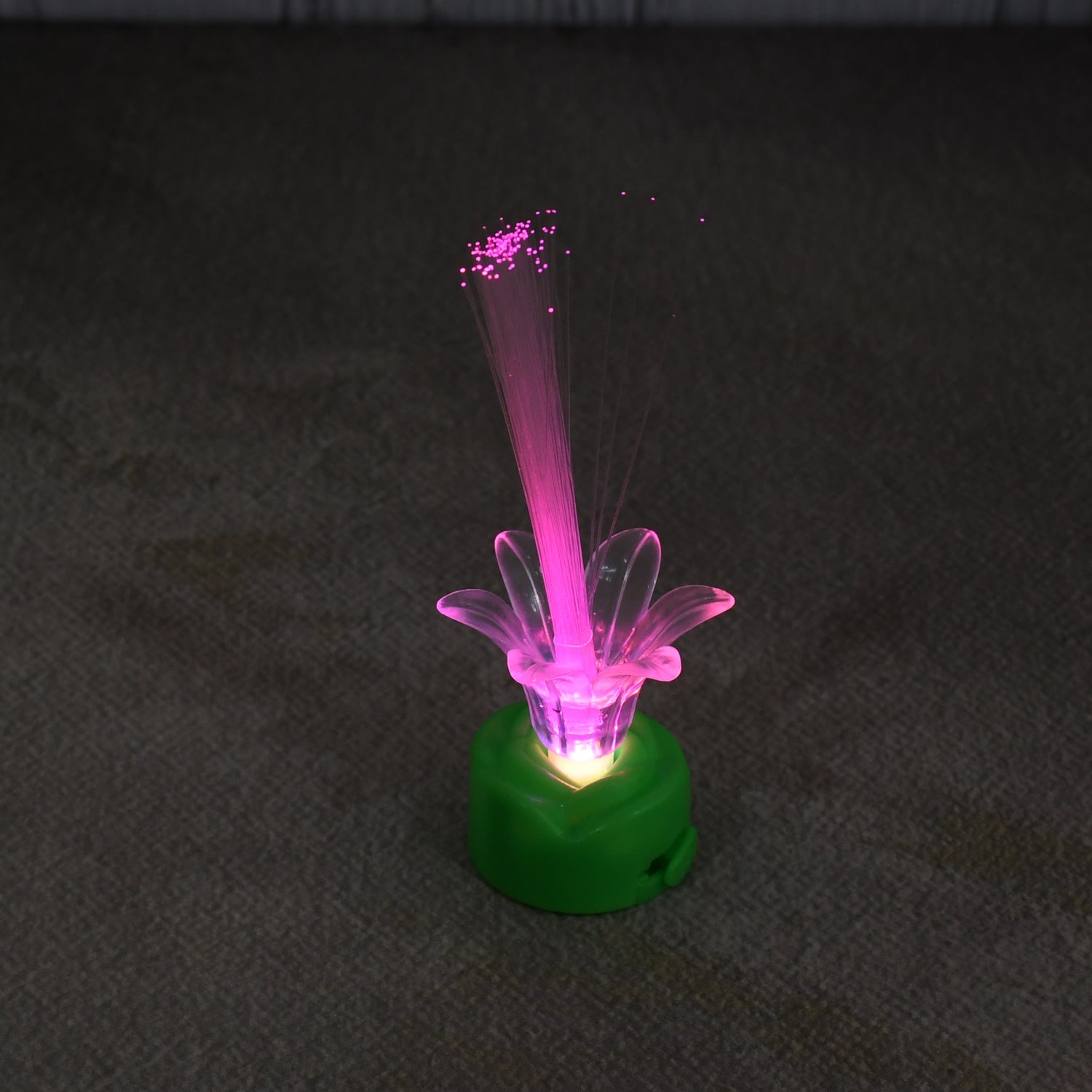 LED candlelight glowing with a warm and inviting multicolor light.