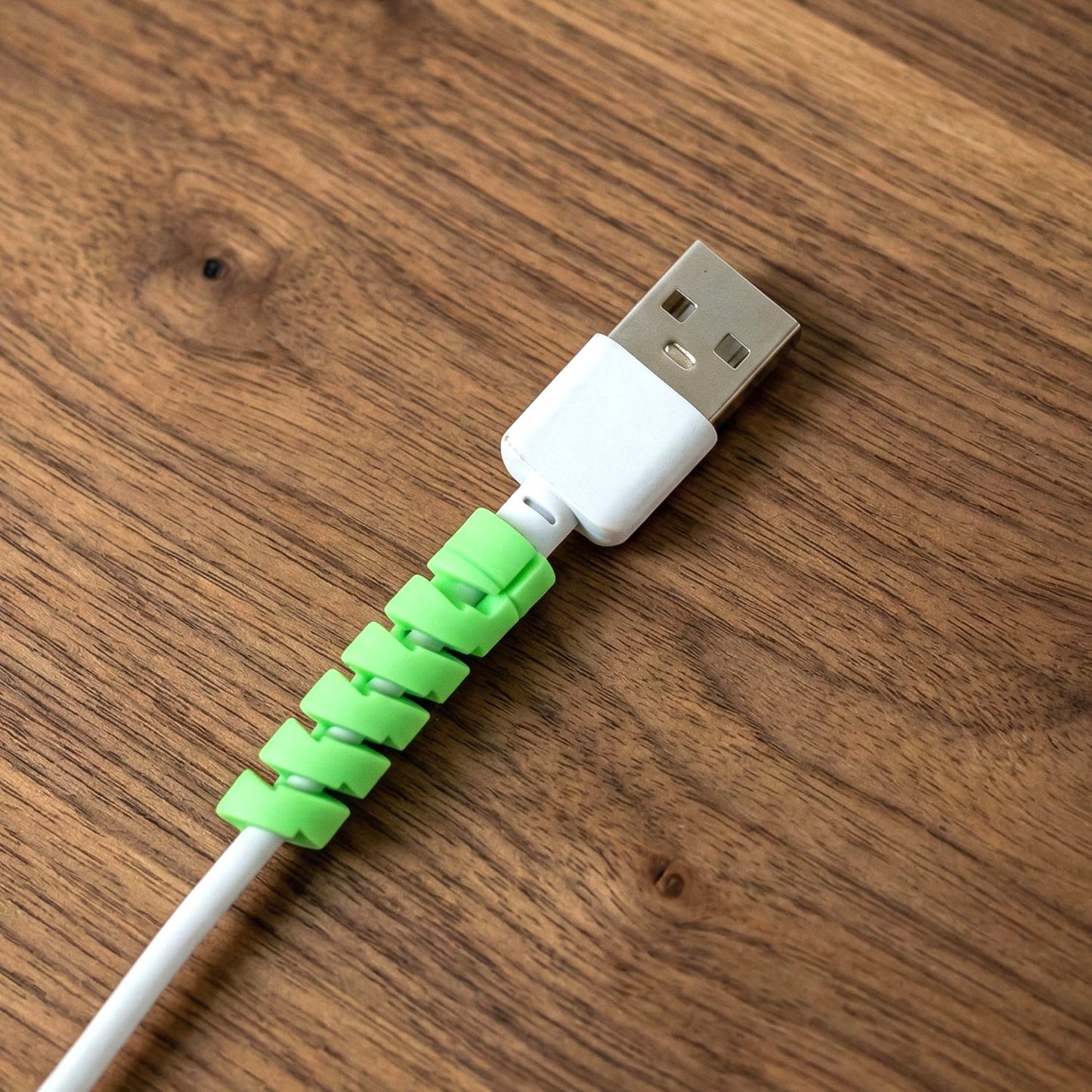 USB cable guard spiral wrap