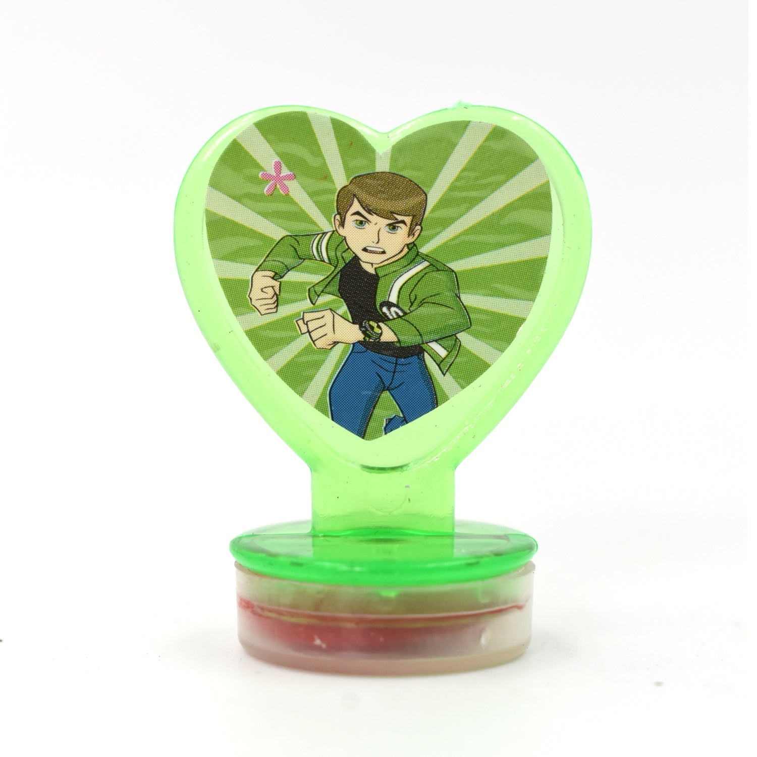 Six unique cartoon heart stamps, perfect for rewarding young achievers.