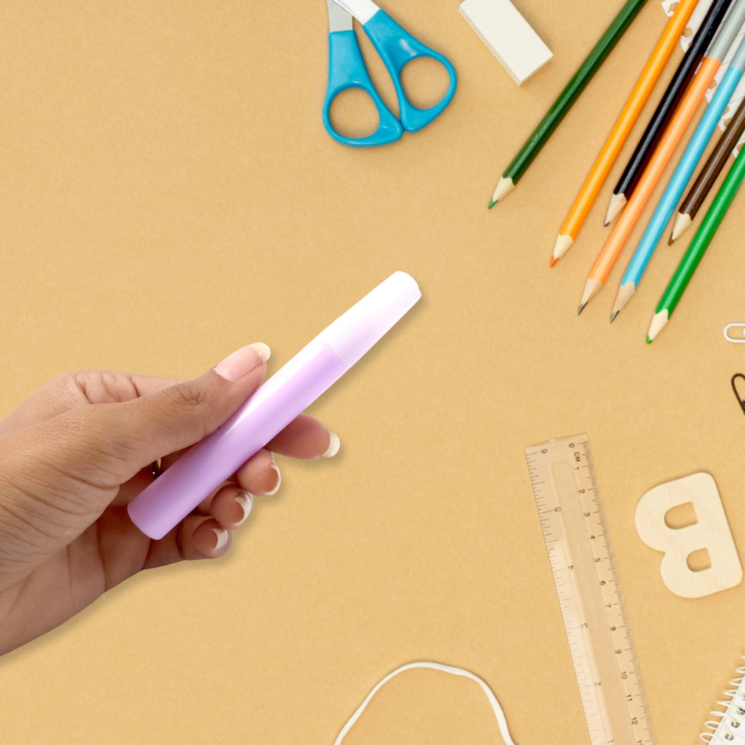 DIY glitter glue pen set with colorful adhesive for arts and crafts
