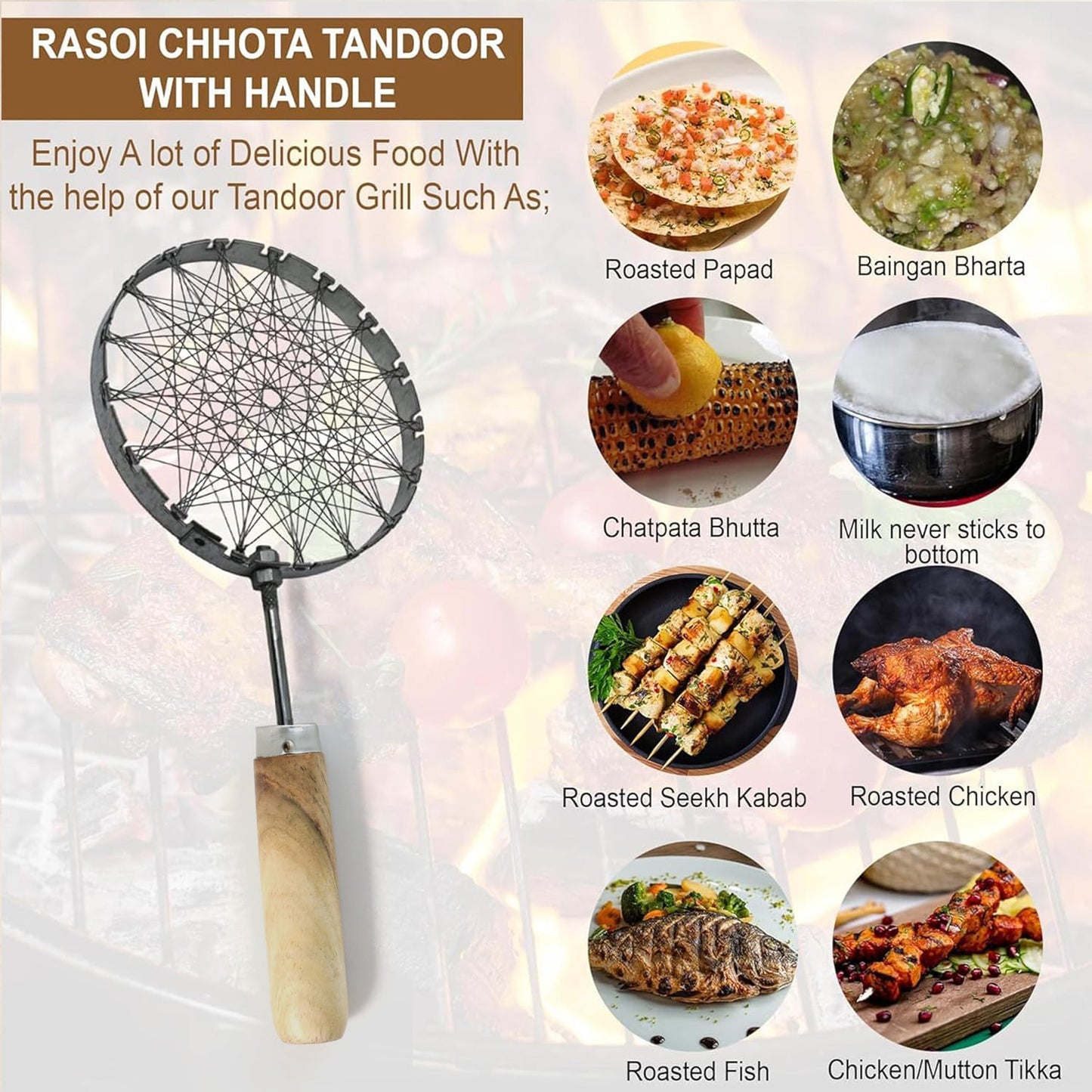 Kitchen oil strainer wire mesh skimmer for frying