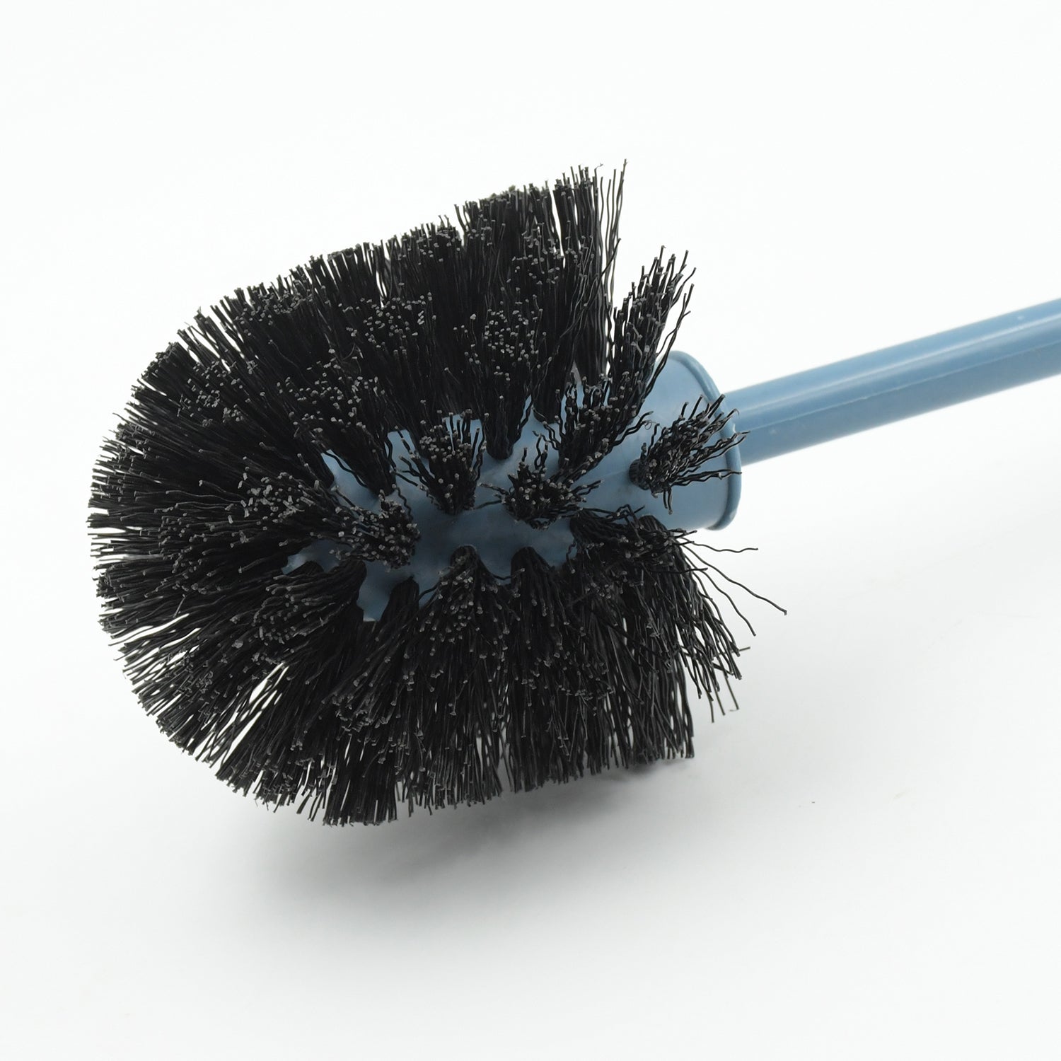 Bathora Round Toilet Brush neatly stored in its compact holder.