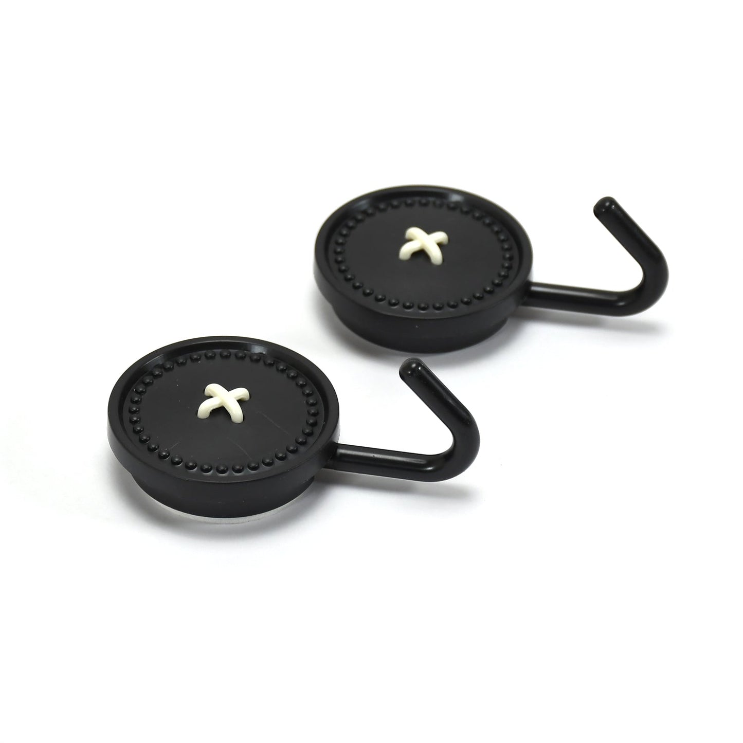 Heavy duty wall hook set holding kitchen and bathroom accessories