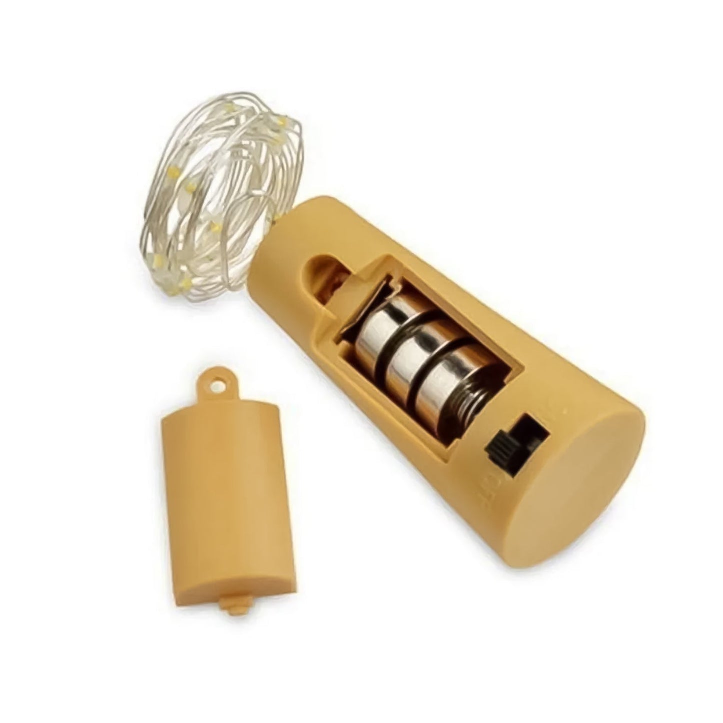 A stylish arrangement of bottles with fairy lights for bottles, enhancing a romantic ambiance.