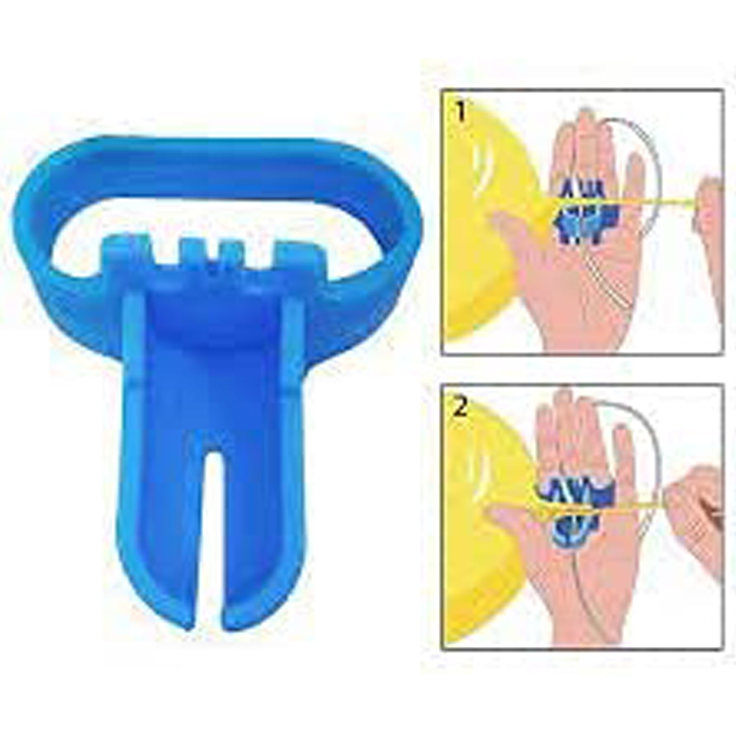 A person effortlessly tying balloons for festive party decorations using the handy tool.