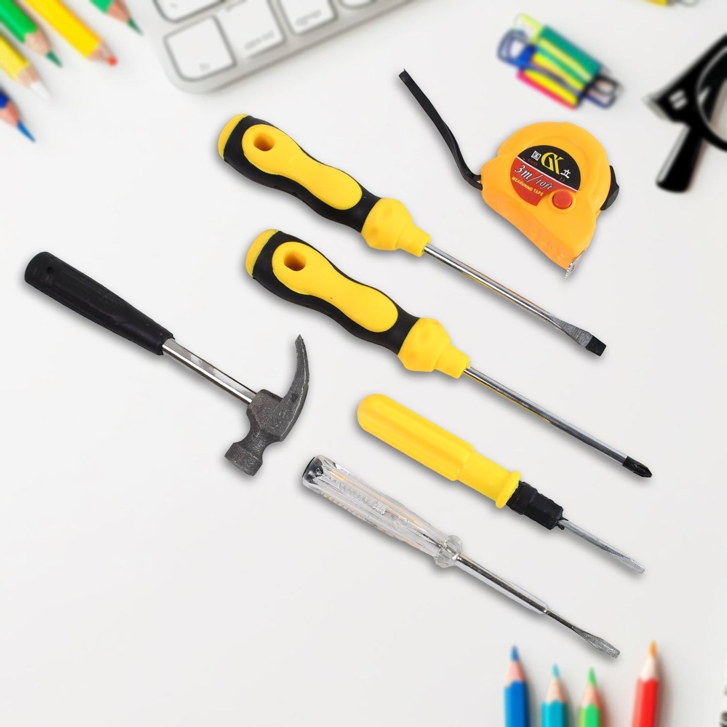 Multi-tool set with screwdrivers for home repairs and DIY projects