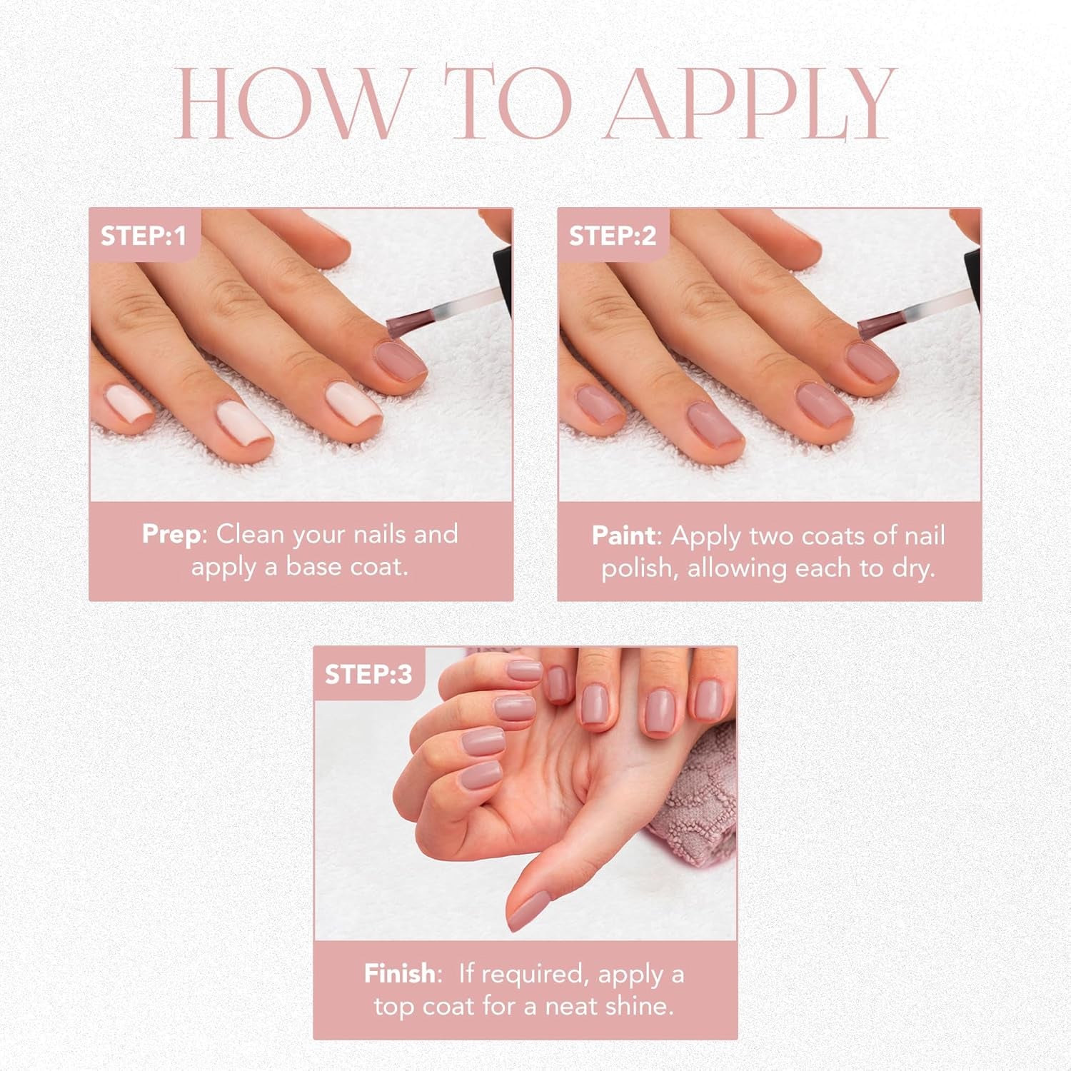 Pastel peach gel nail polish showcasing glossy finish without UV curing