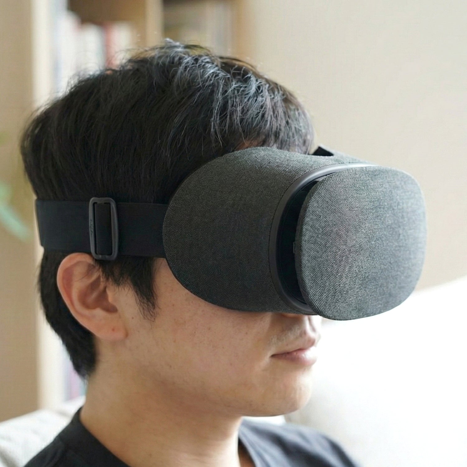 Protective VR face cover accessory designed for stable headset fitting