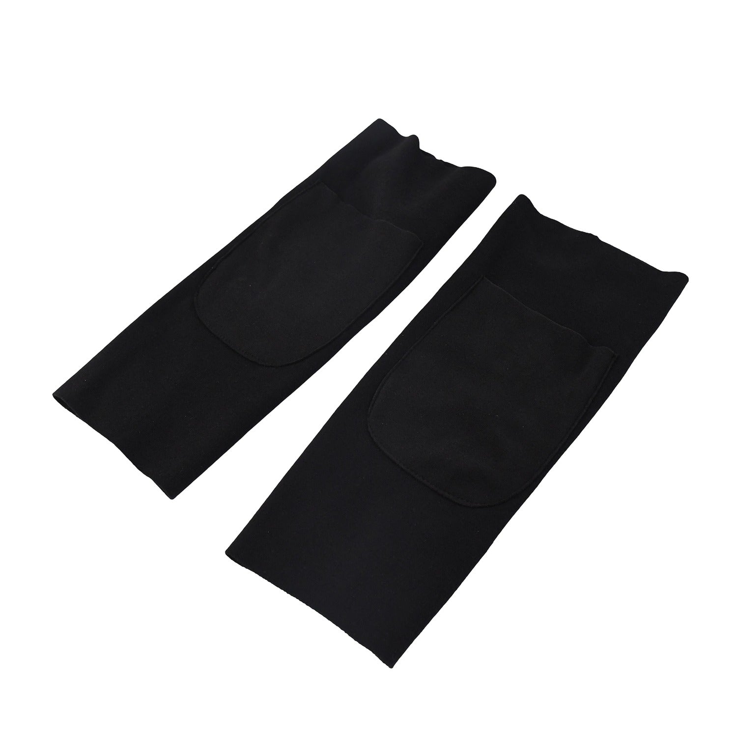 Close-up showing thick elbow padding on protective arm sleeves