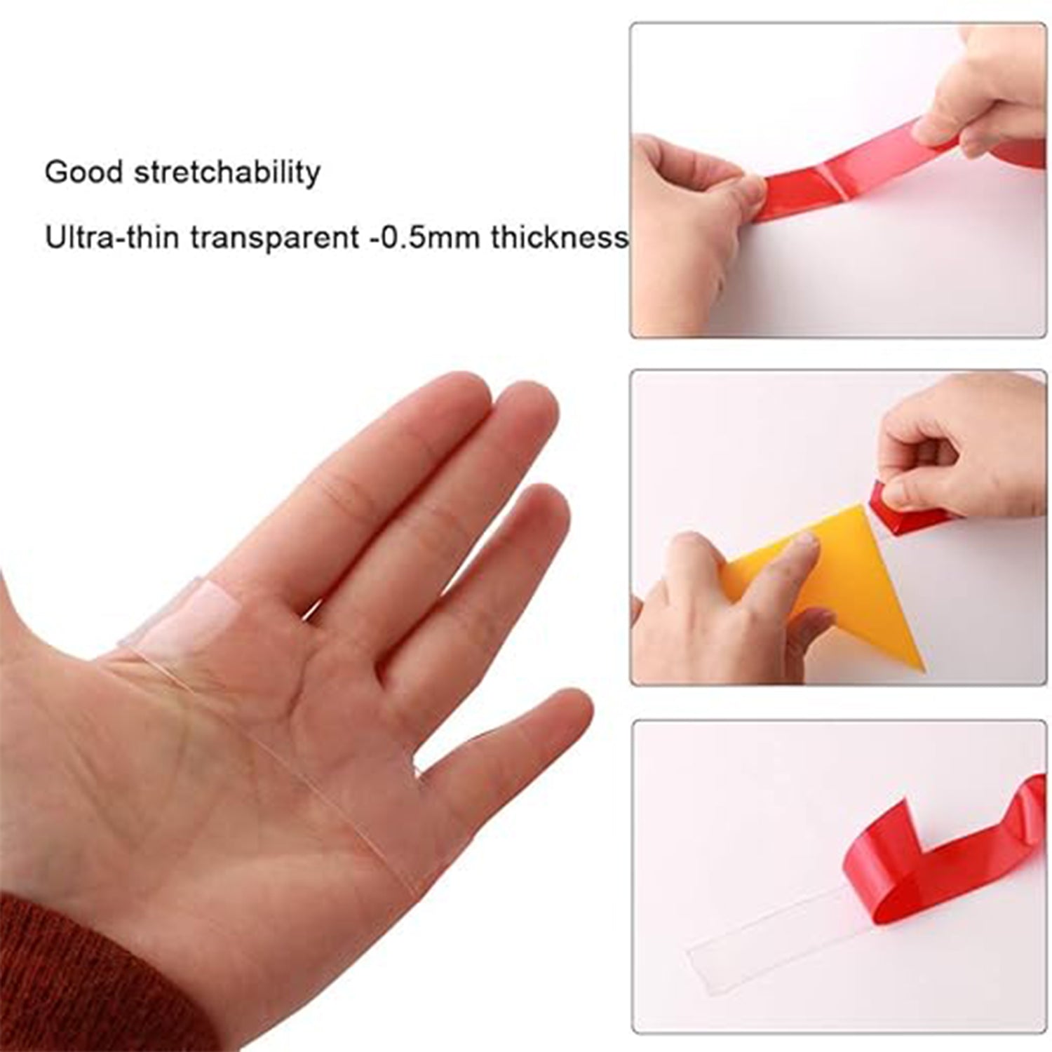 Fixo Tape transparent acrylic foam mounting tape roll for strong adhesion