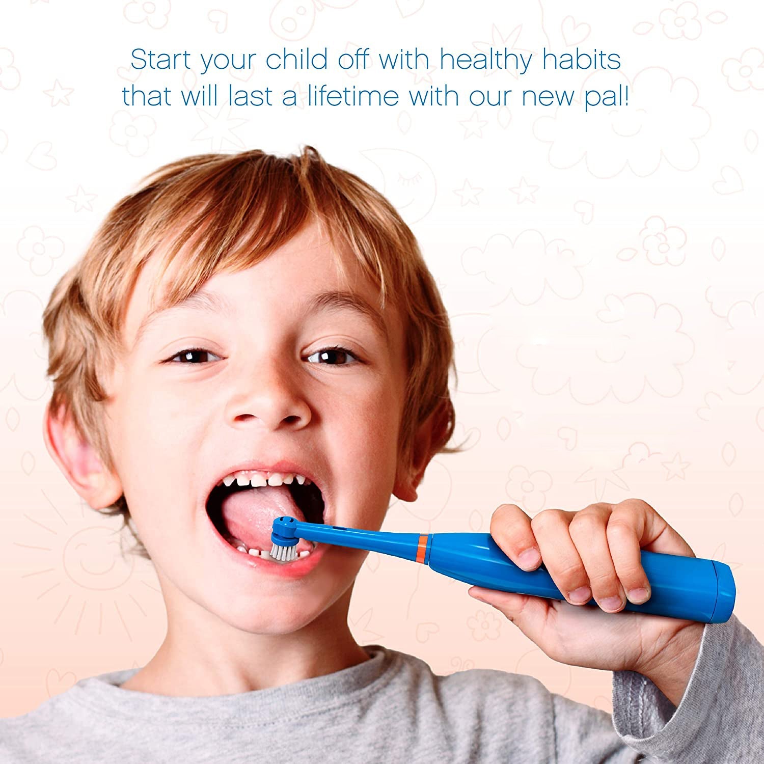 Electric toothbrush for daily use, demonstrating its ease of handling.