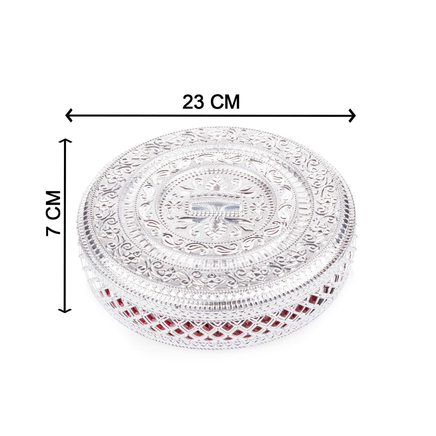 Compact dry fruit box with lid, ideal for daily use or special occasions.