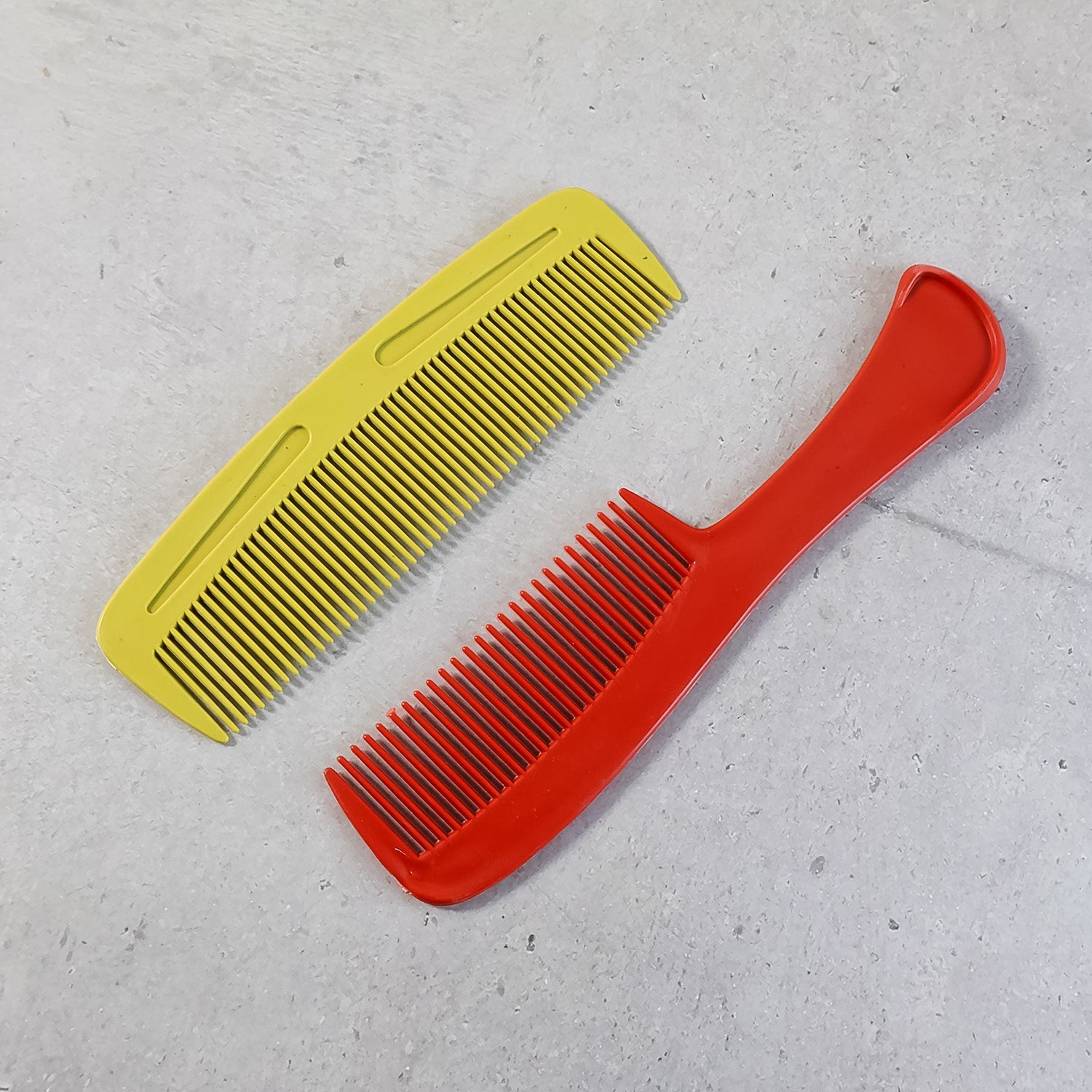 Hair comb kit including tail and fine tooth combs
