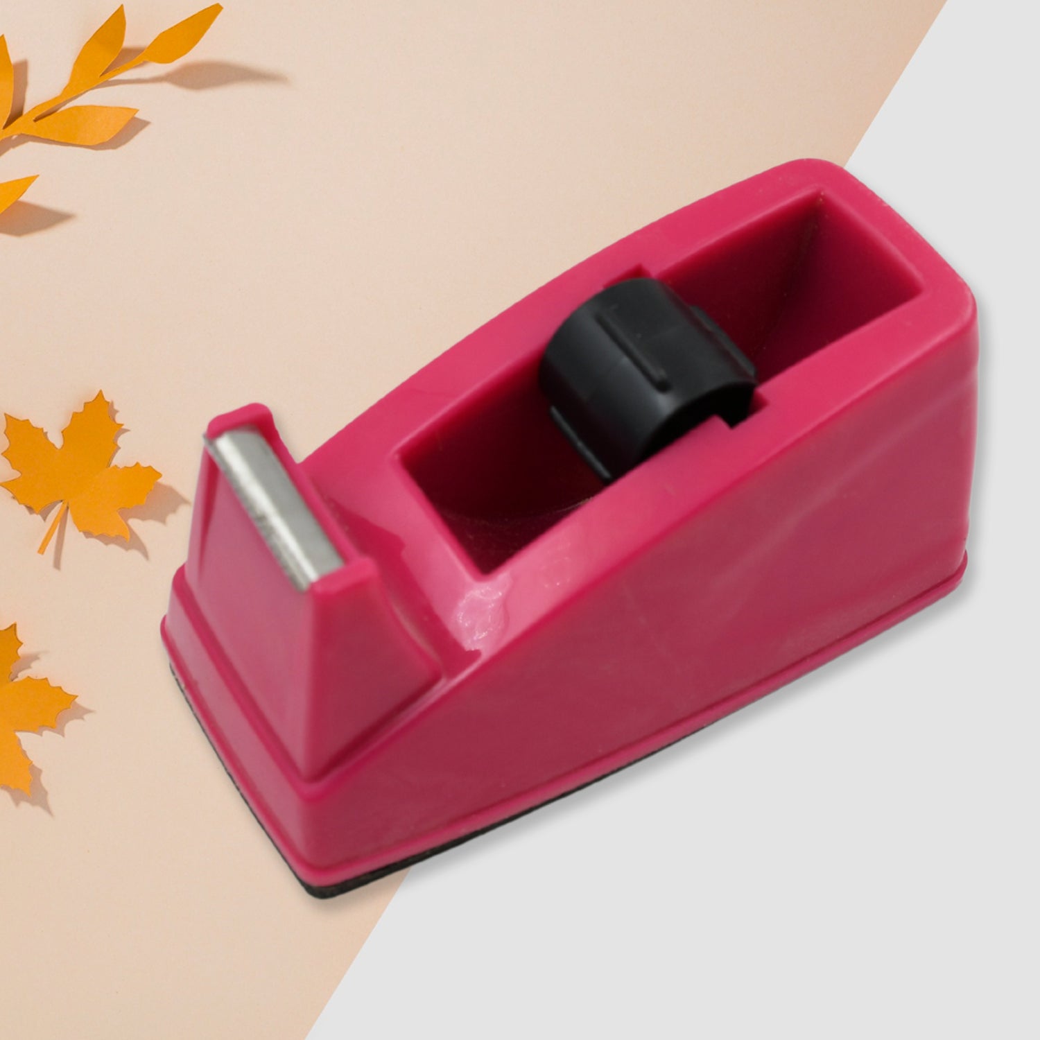 Ergonomic grip on plastic tape dispenser