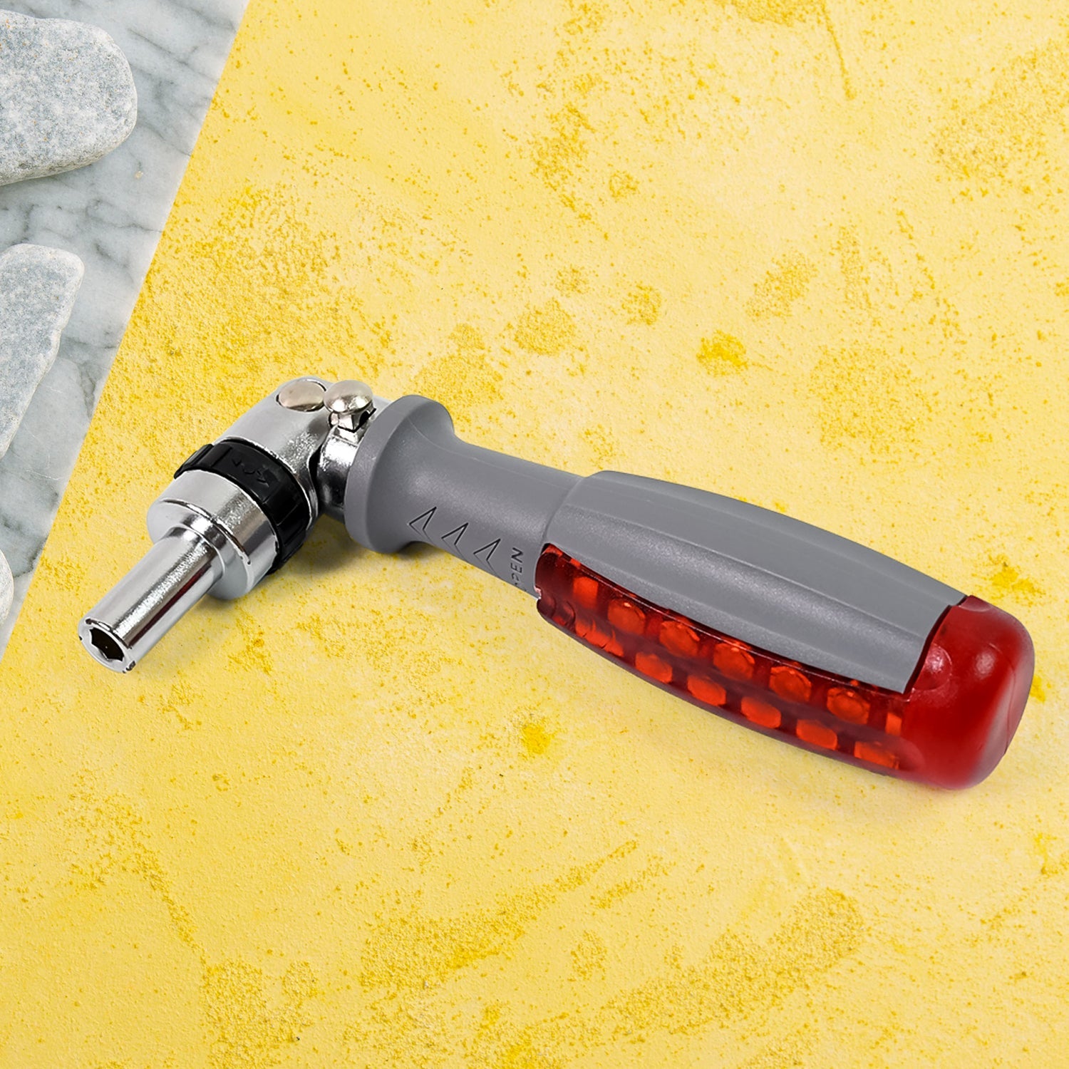 Compact and versatile multi-bits ratchet screwdriver tool for various tasks.